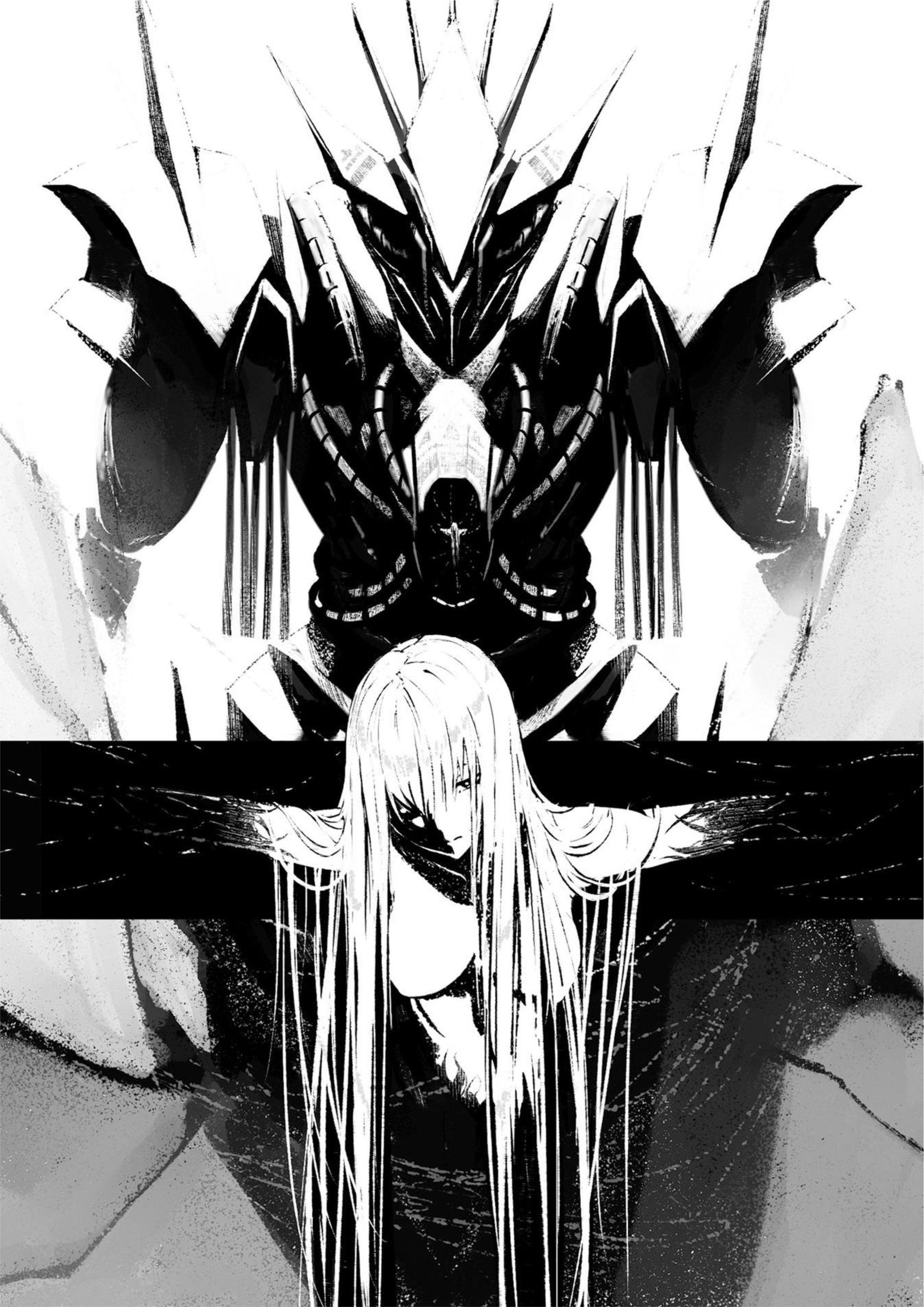 Boushoku no Berserk V2 Official Illustration - Megumi Novel