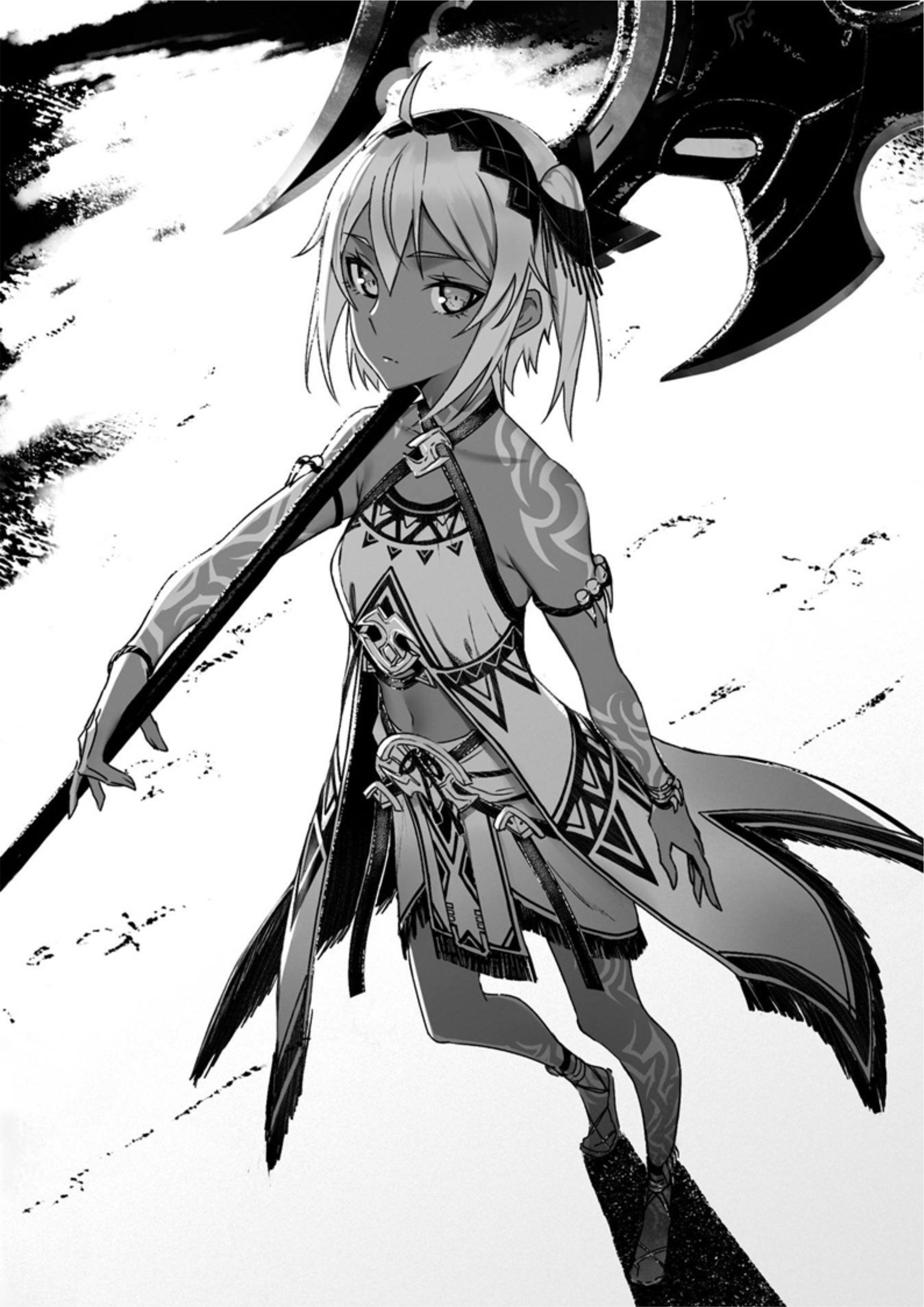 Boushoku no Berserk V1 Illustration - Megumi Novel