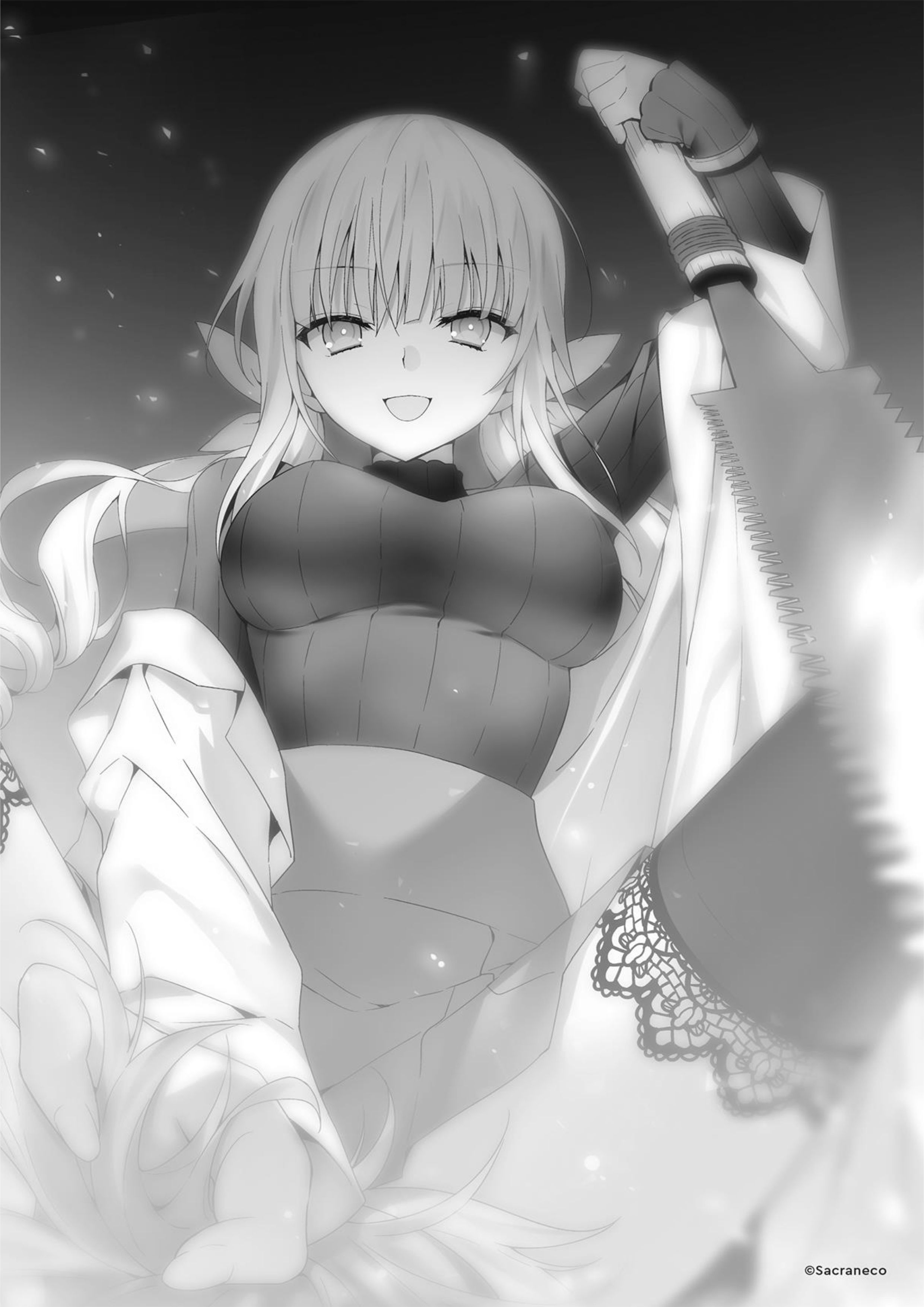 Choujin Koukousei V3 Illustration - Megumi Novel