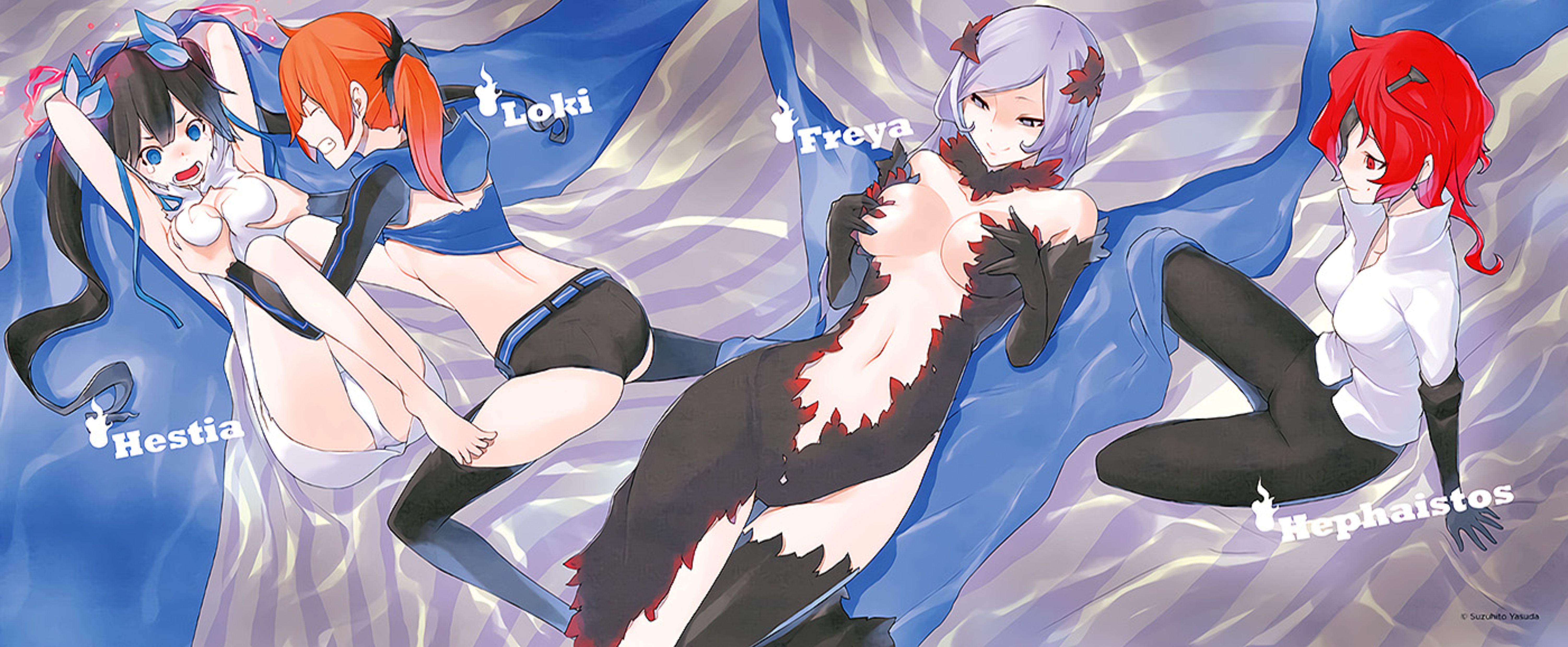 Dungeon ni Deai o Motomeru no wa Machigatte Iru Darou ka V1 Illustration - Megumi Novel