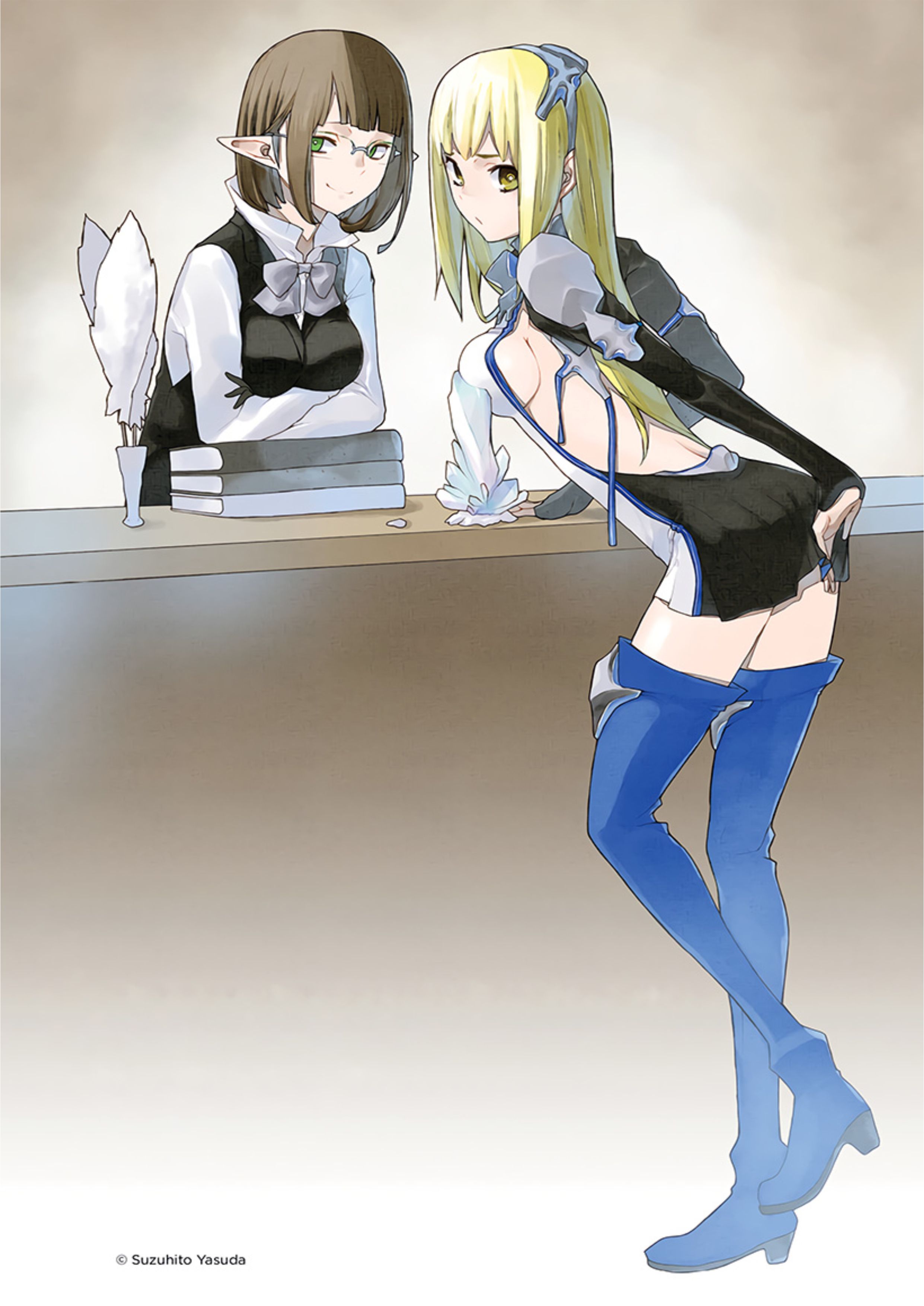 Dungeon ni Deai o Motomeru no wa Machigatte Iru Darou ka V1 Illustration - Megumi Novel