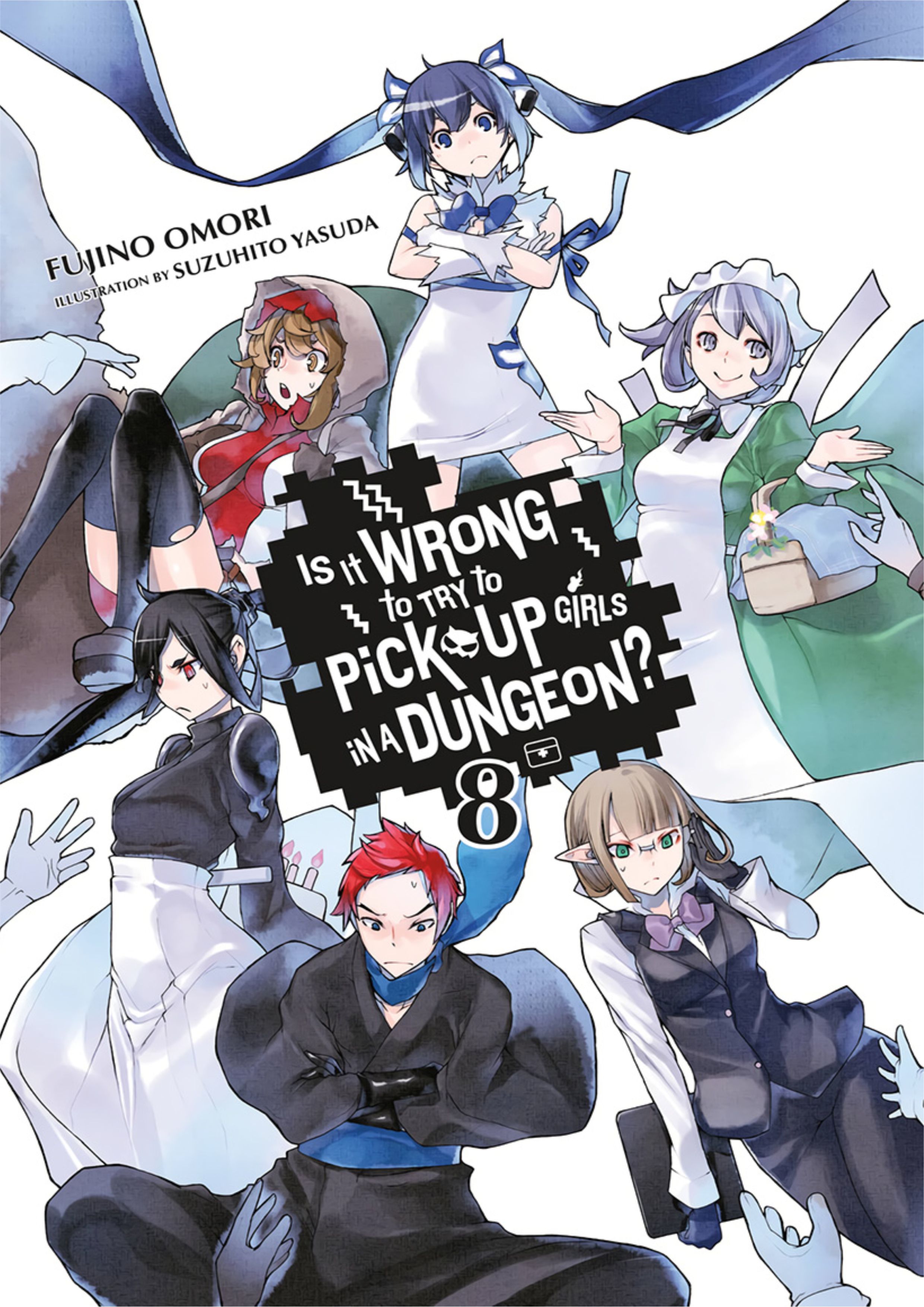 Dungeon ni Deai o Motomeru no wa Machigatte Iru Darou ka V8 Illustration - Megumi Novel