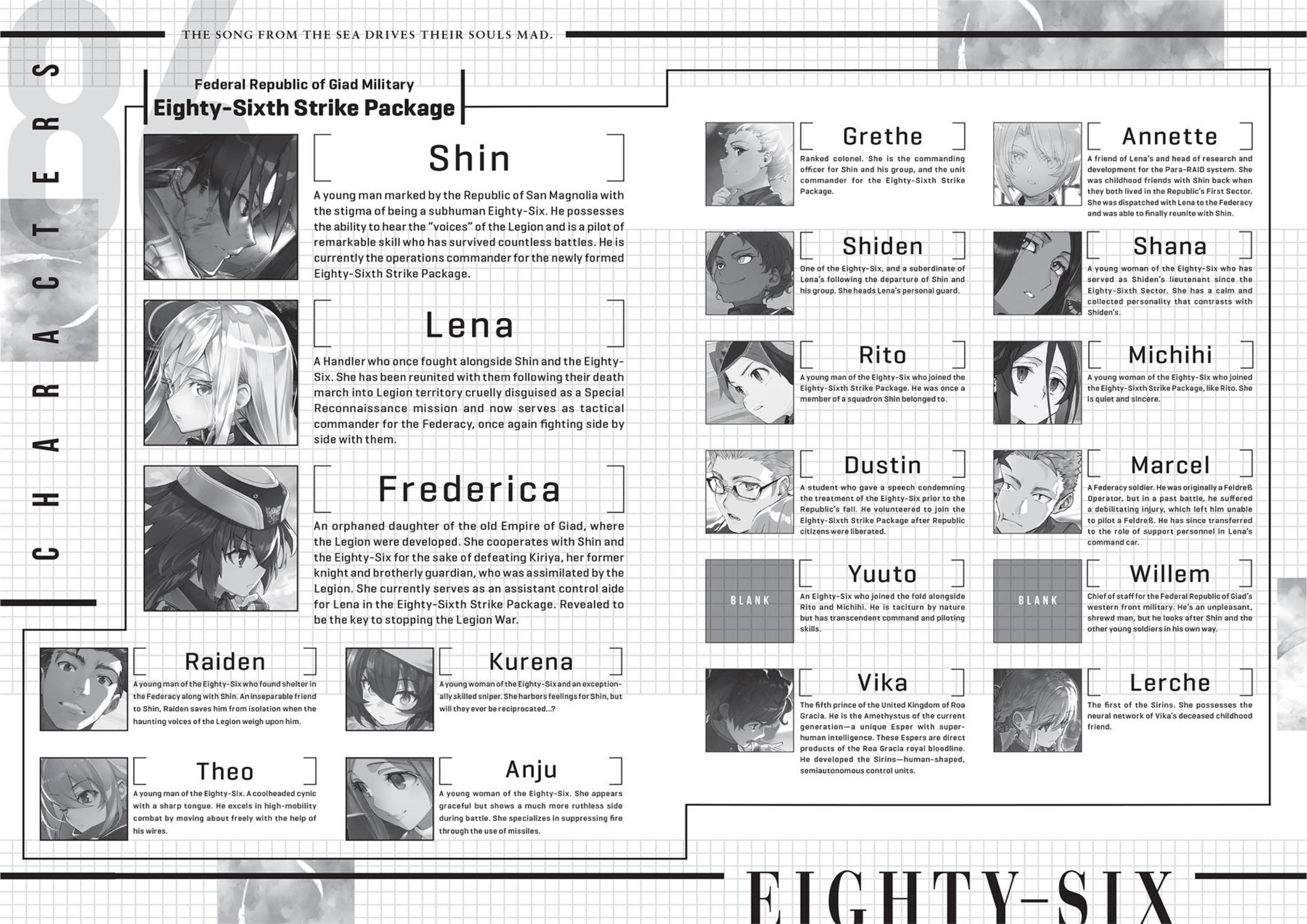 Eighty Six V8 Illustration - Megumi Novel