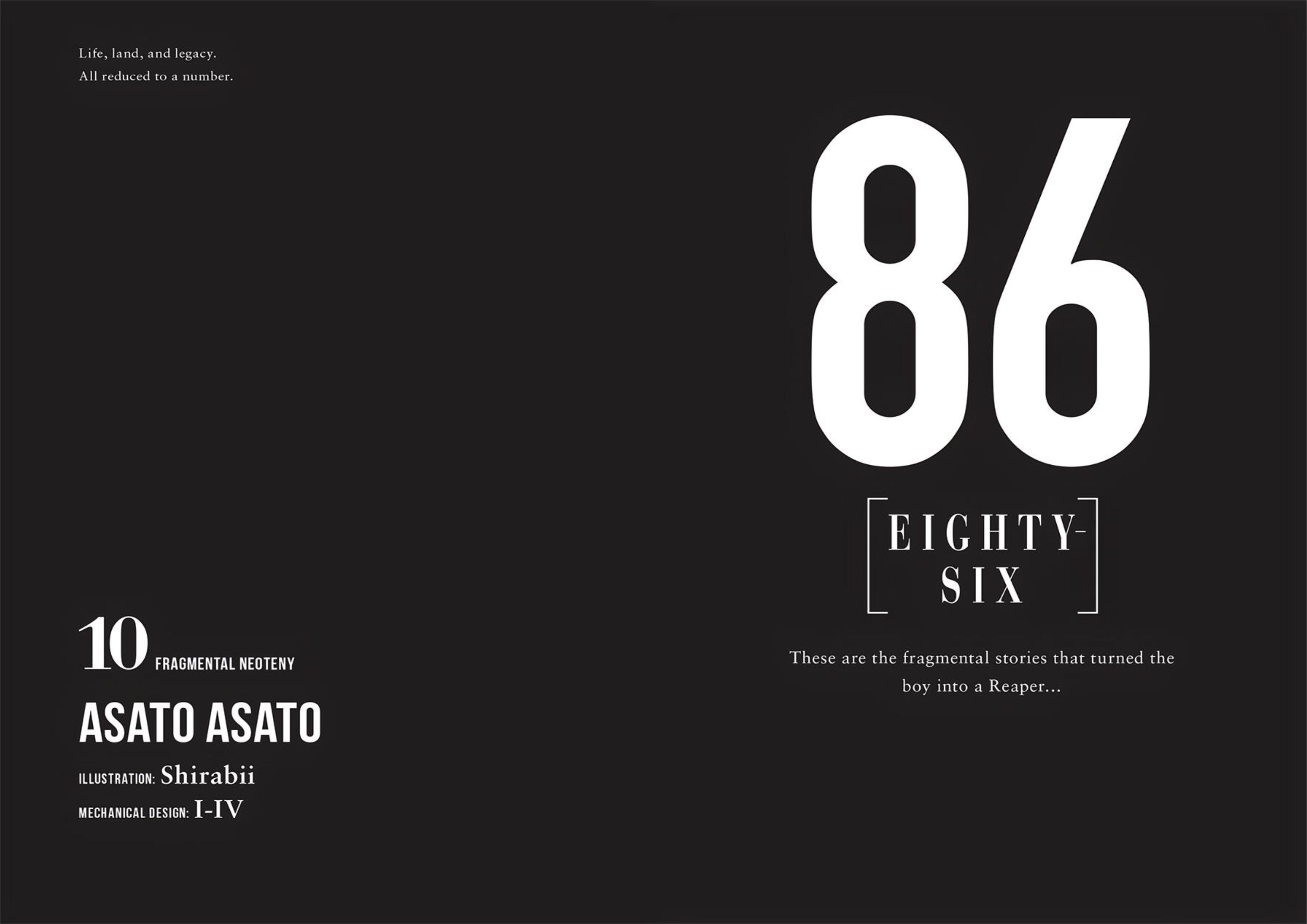 Eighty Six V10 Illustration - Megumi Novel