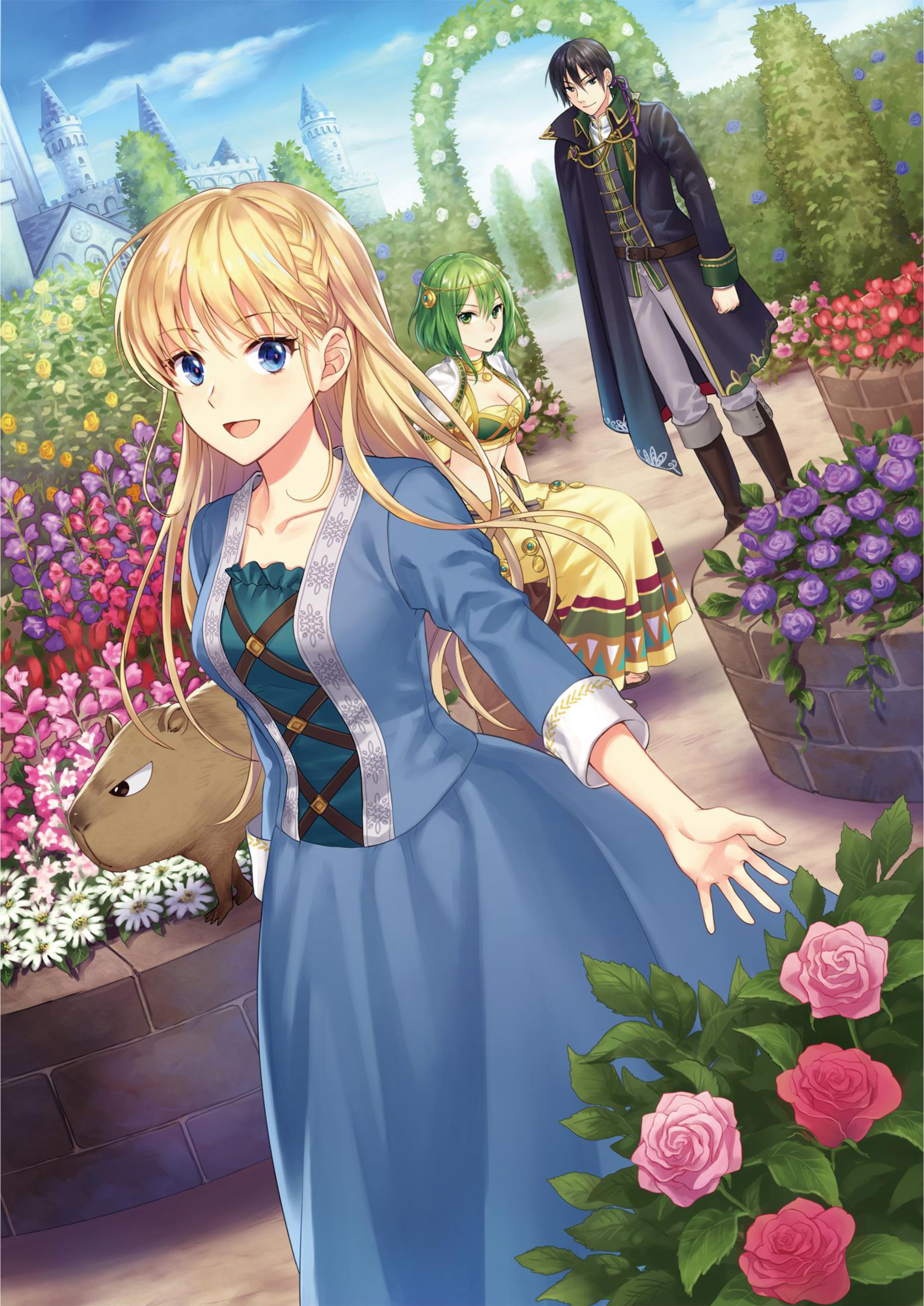 Fukushu wo Chikatta Shironeko wa Ryuuou no Hiza no Ue de Damin wo Musaboru V3 Illustration - Megumi Novel