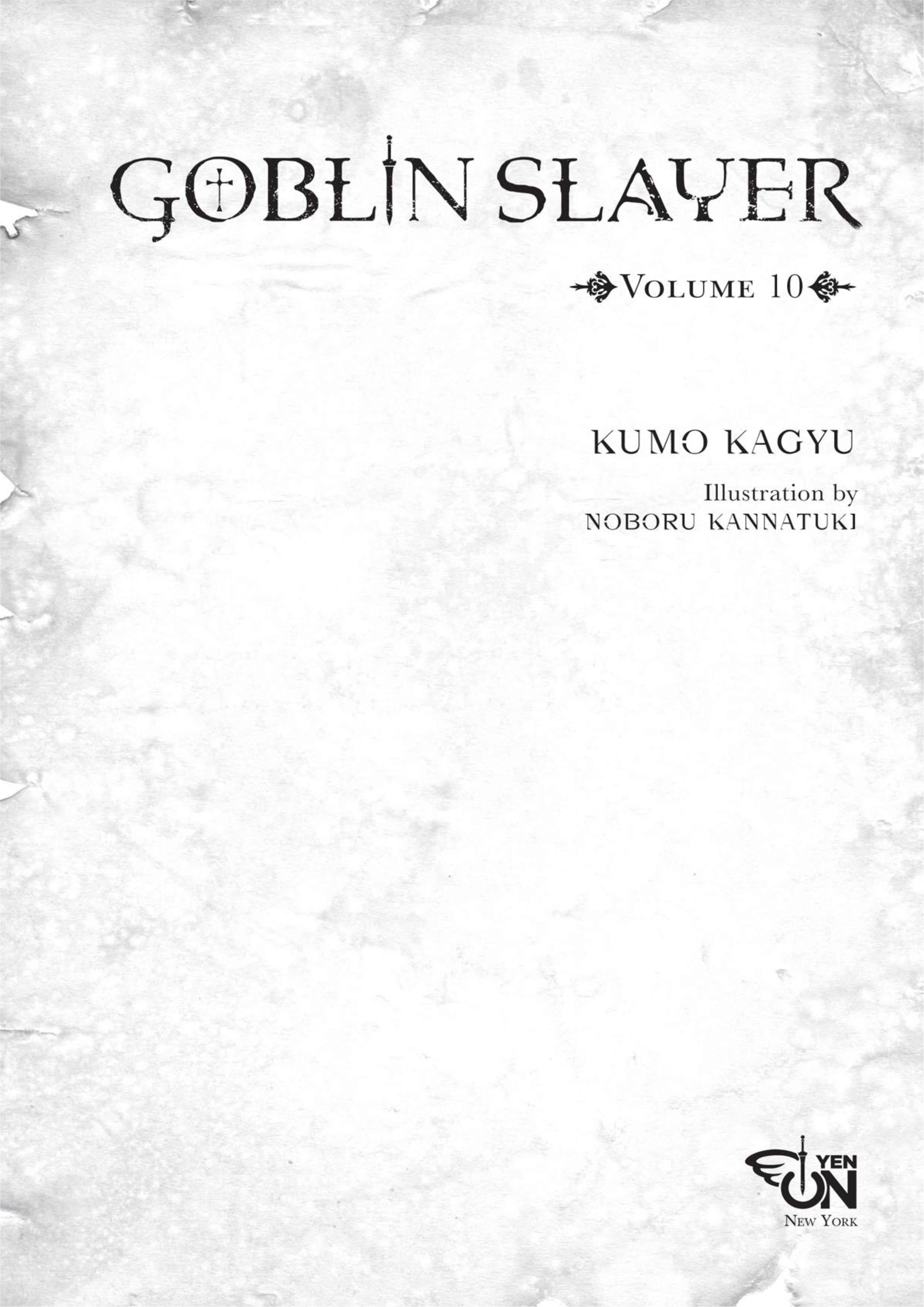 Goblin Slayer V10 Illustration - Megumi Novel