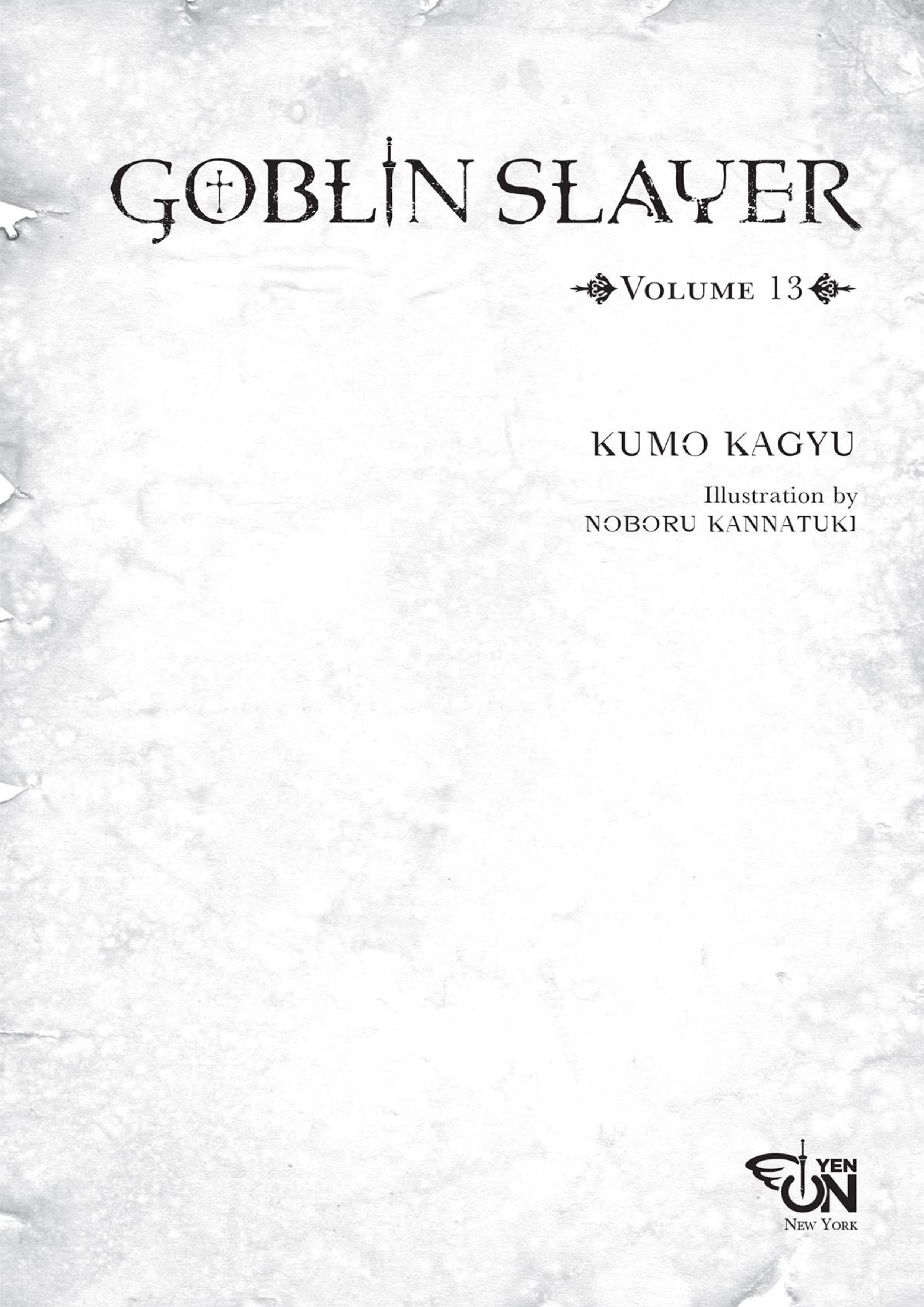 Goblin Slayer V13 Illustration - Megumi Novel
