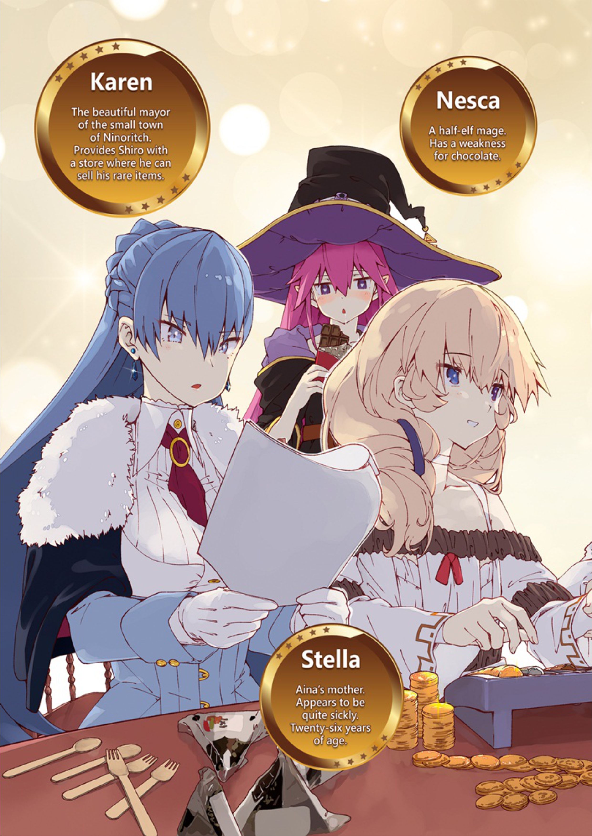 Isekai de Gyoushounin wo Hajimemashita V1 Illustration - Megumi Novel