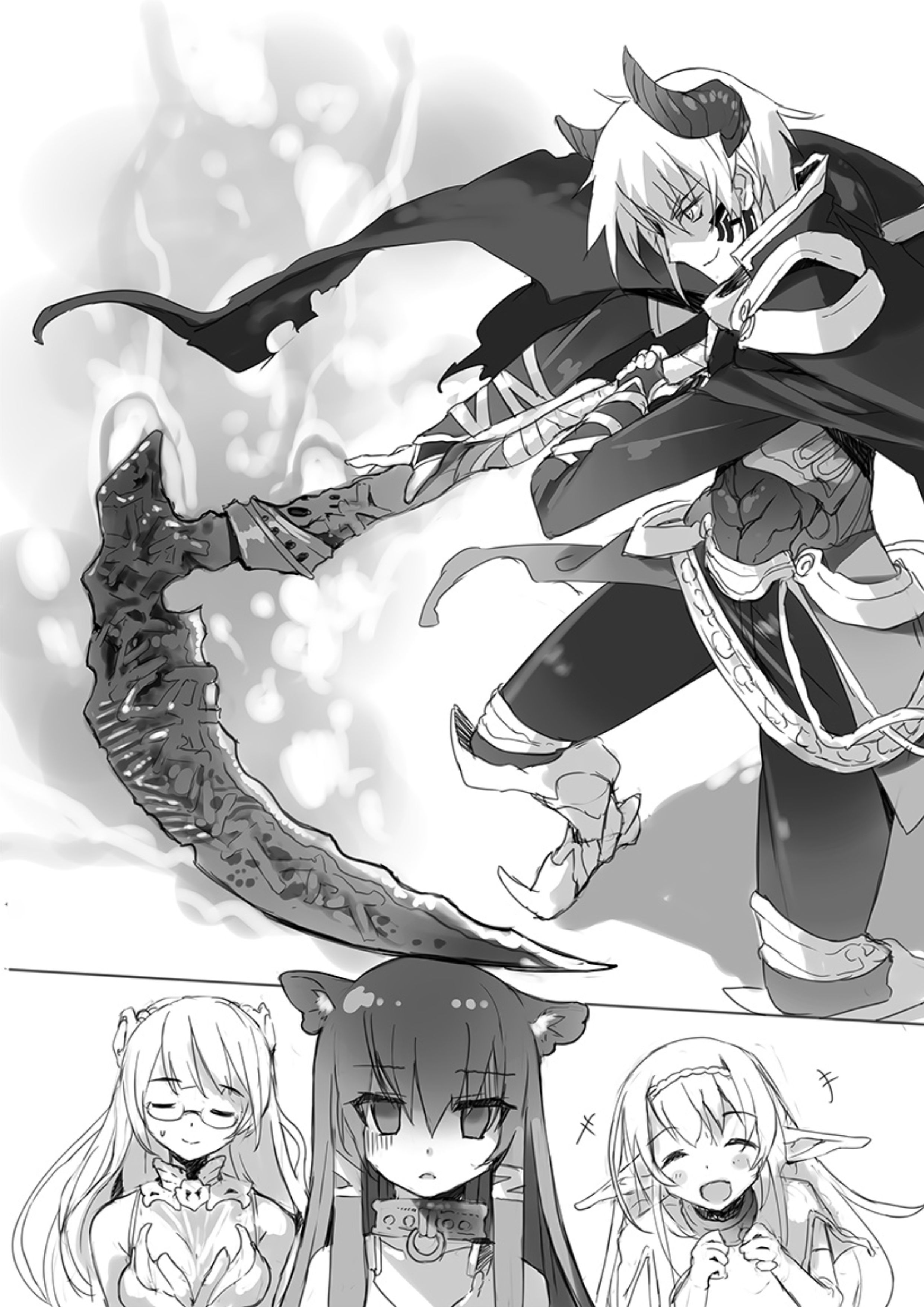 Isekai Maou to Shoukan Shoujo Dorei Majutsu V2 Illustration - Megumi Novel