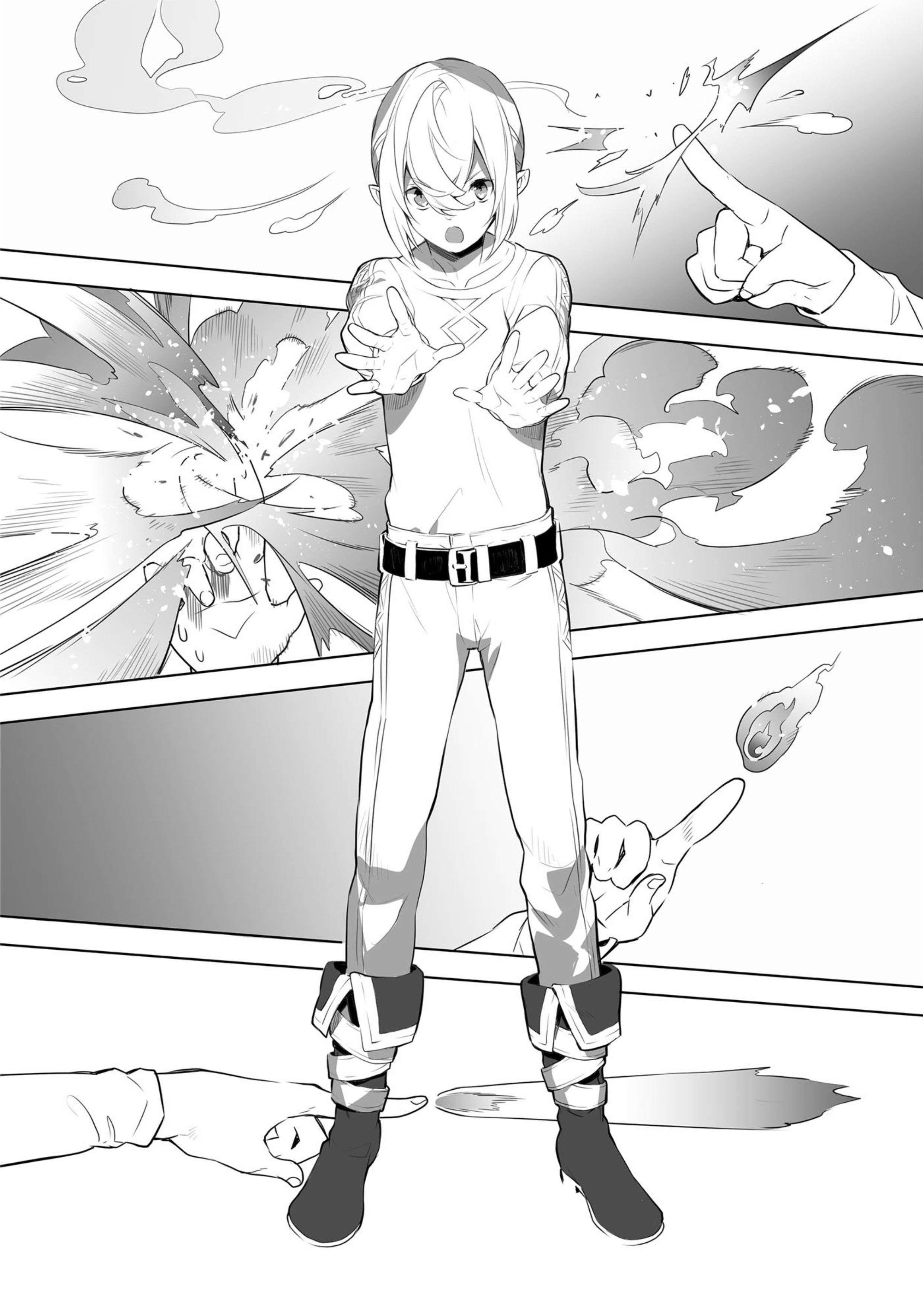 Isekai Teni V1 Illustration - Megumi Novel