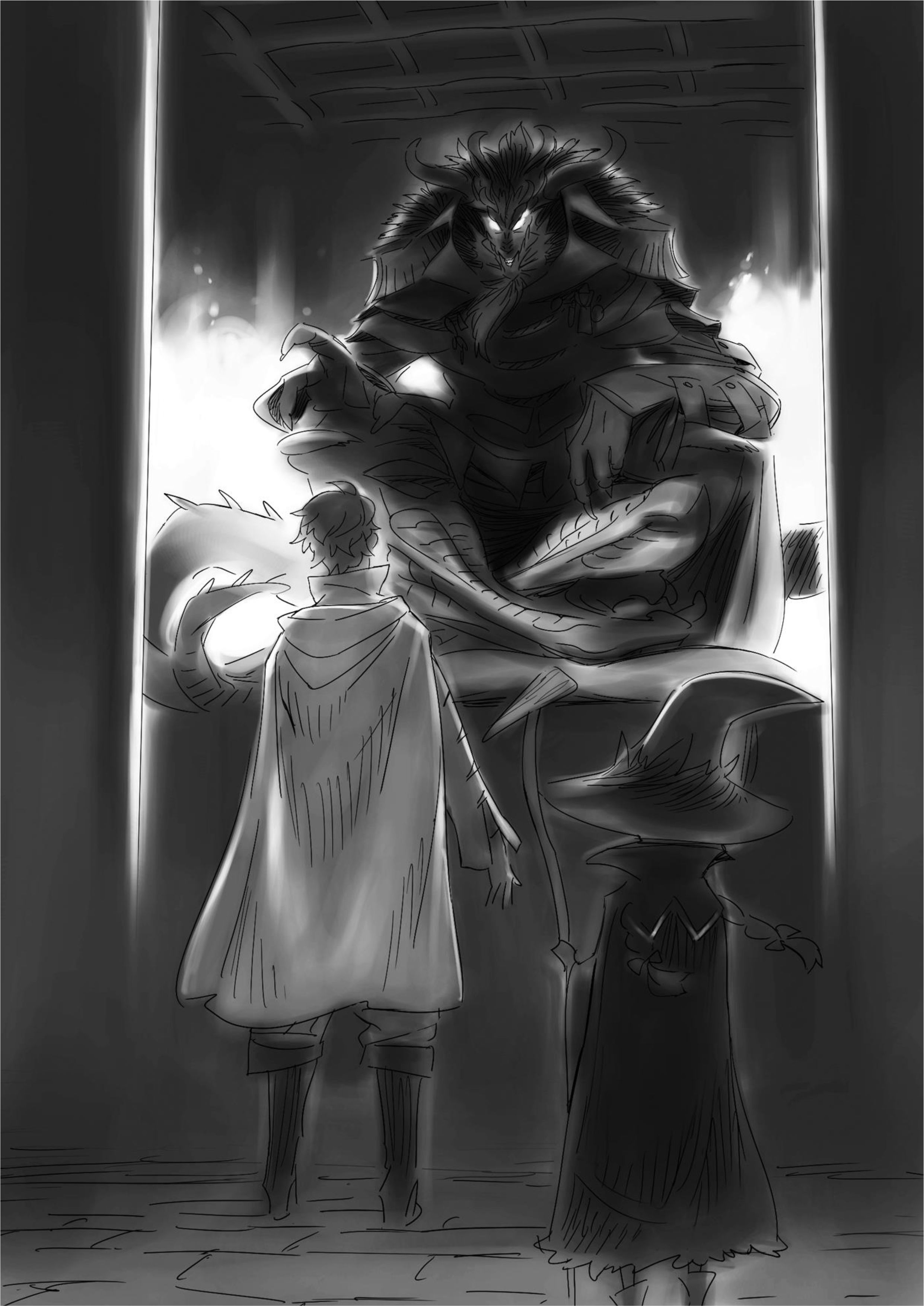 Jinrou e no Tensei V1 Illustration - Megumi Novel