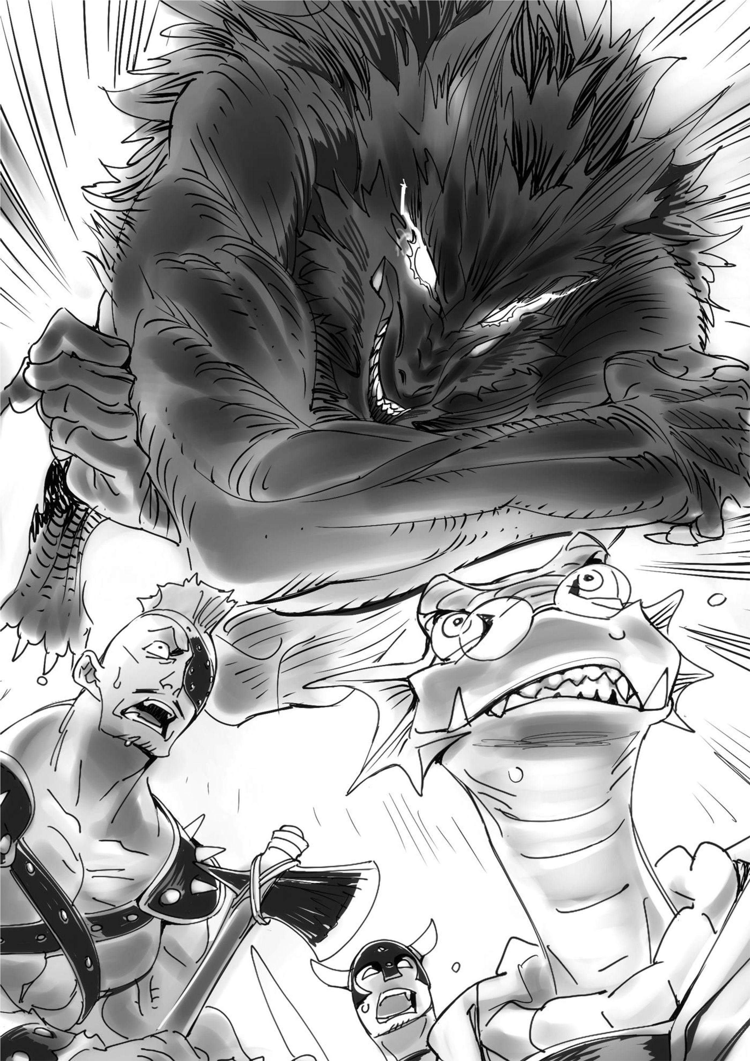 Jinrou e no Tensei V3 Illustration - Megumi Novel