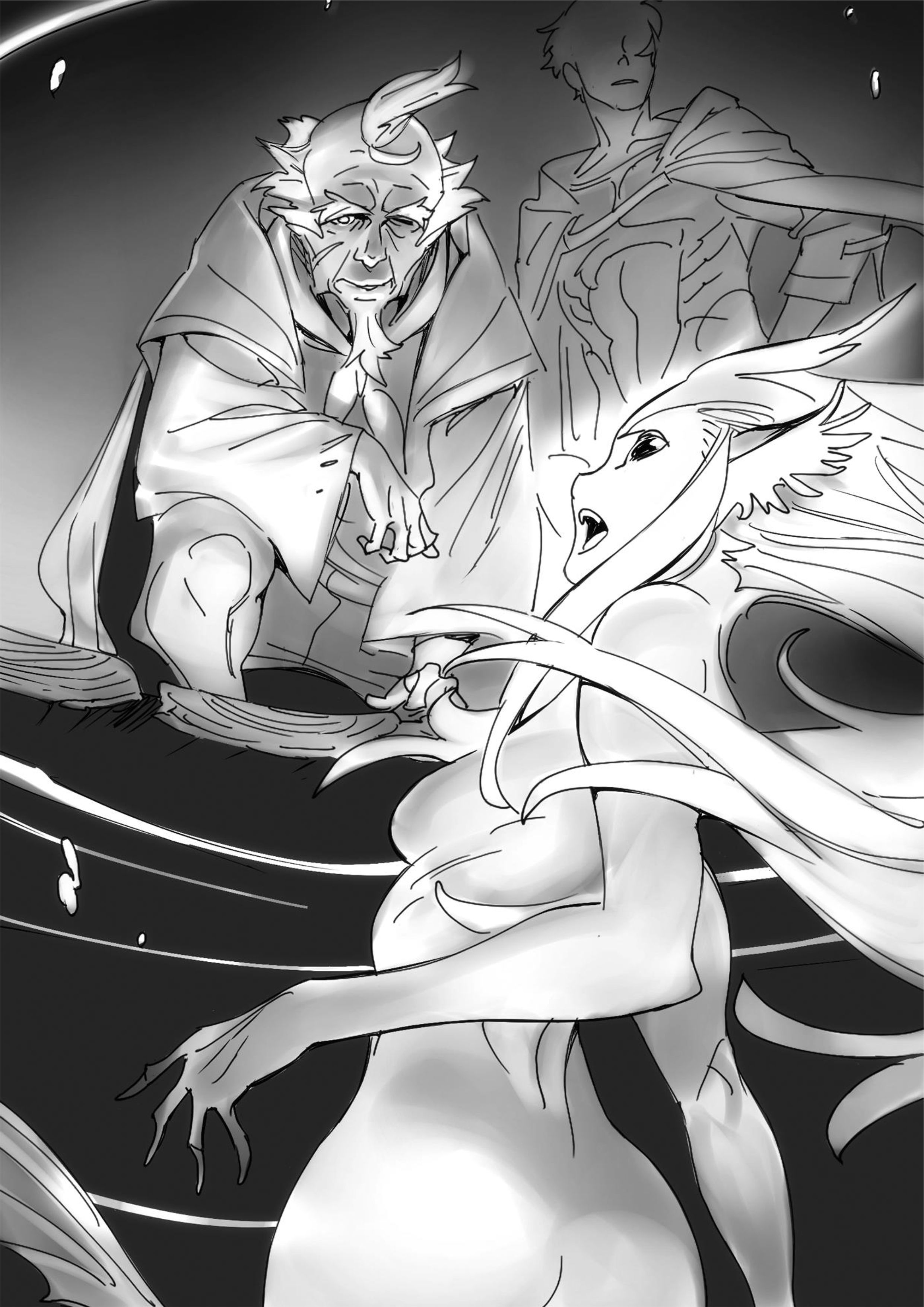 Jinrou e no Tensei V3 Illustration - Megumi Novel