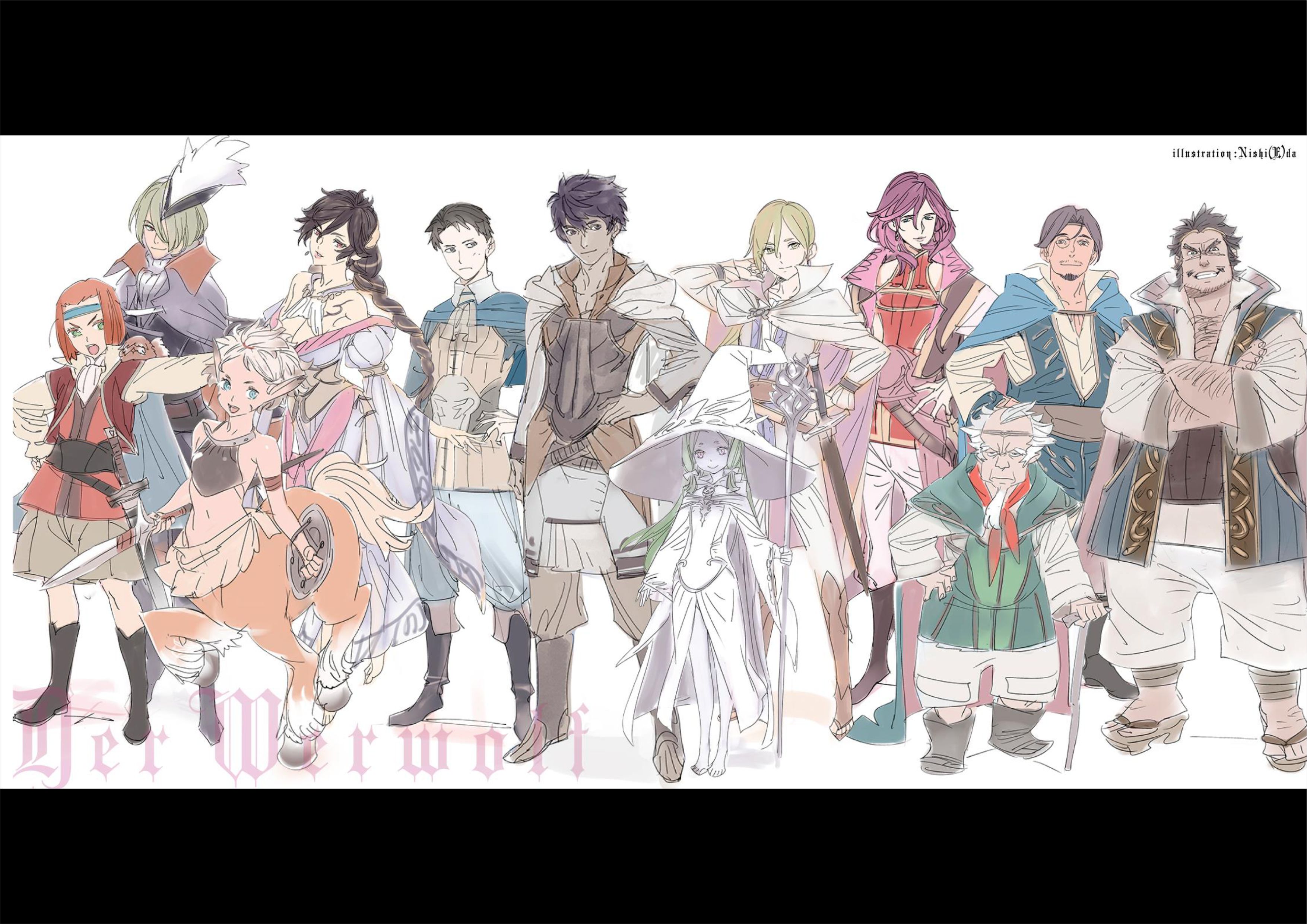 Jinrou e no Tensei V4 Illustration - Megumi Novel