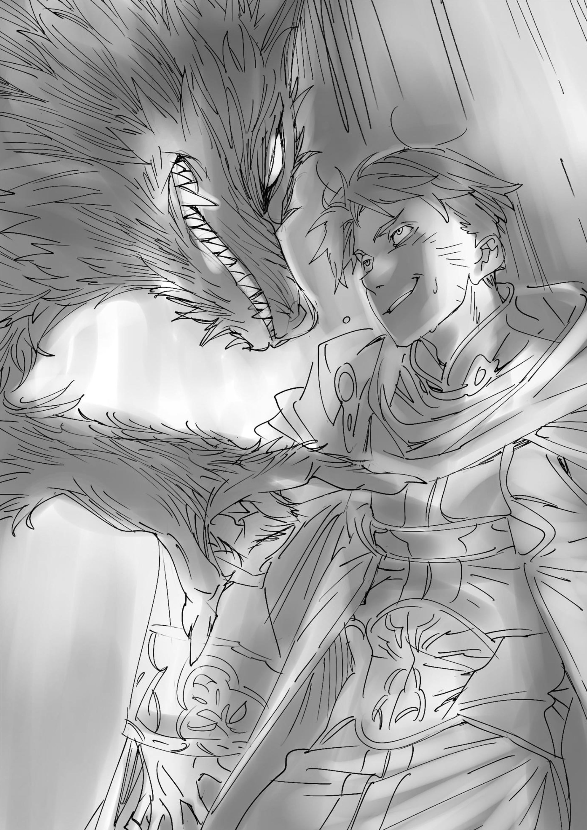 Jinrou e no Tensei V4 Illustration - Megumi Novel