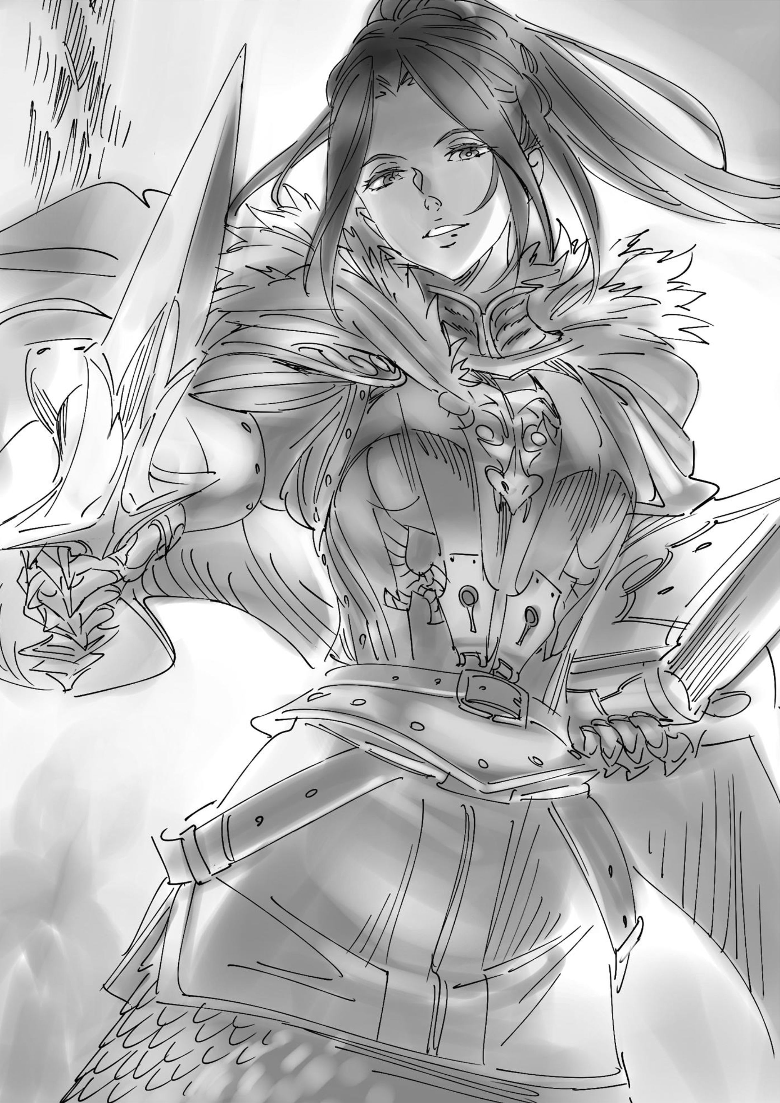 Jinrou e no Tensei V4 Illustration - Megumi Novel