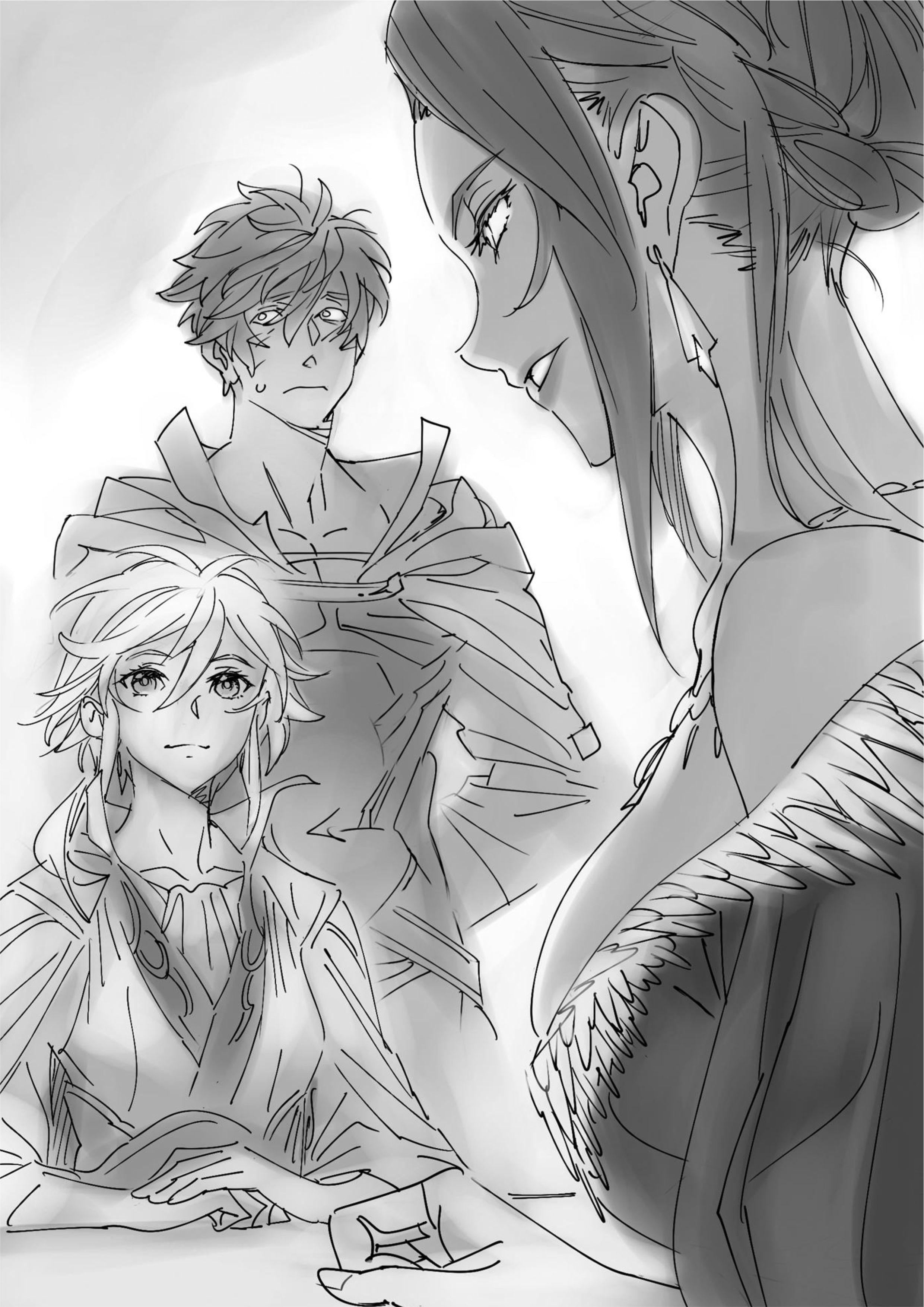 Jinrou e no Tensei V4 Illustration - Megumi Novel