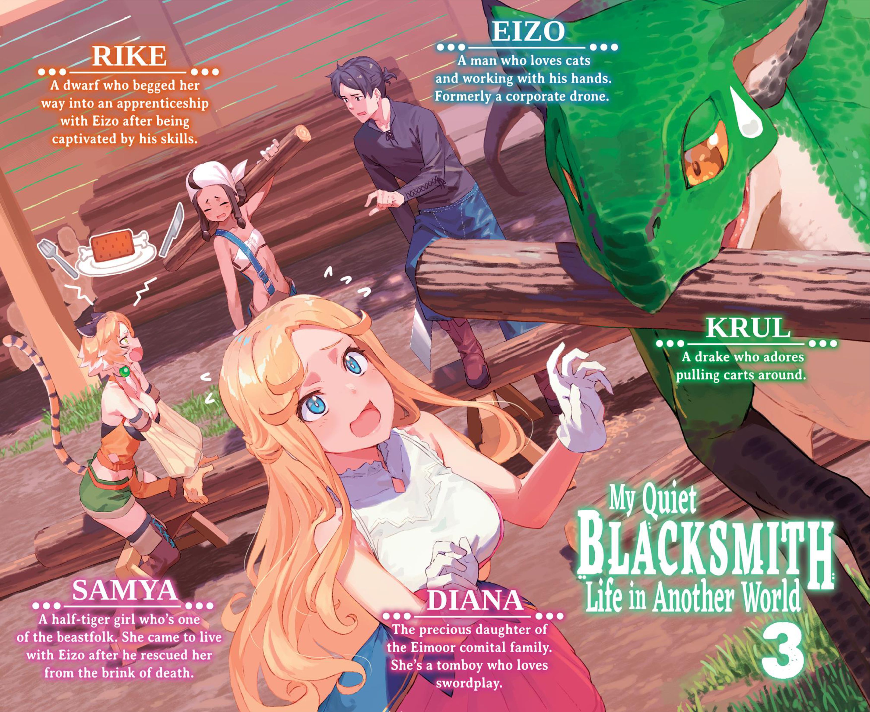 Kajiya de Hajimeru Isekai Slow Life V3 Illustration - Megumi Novel