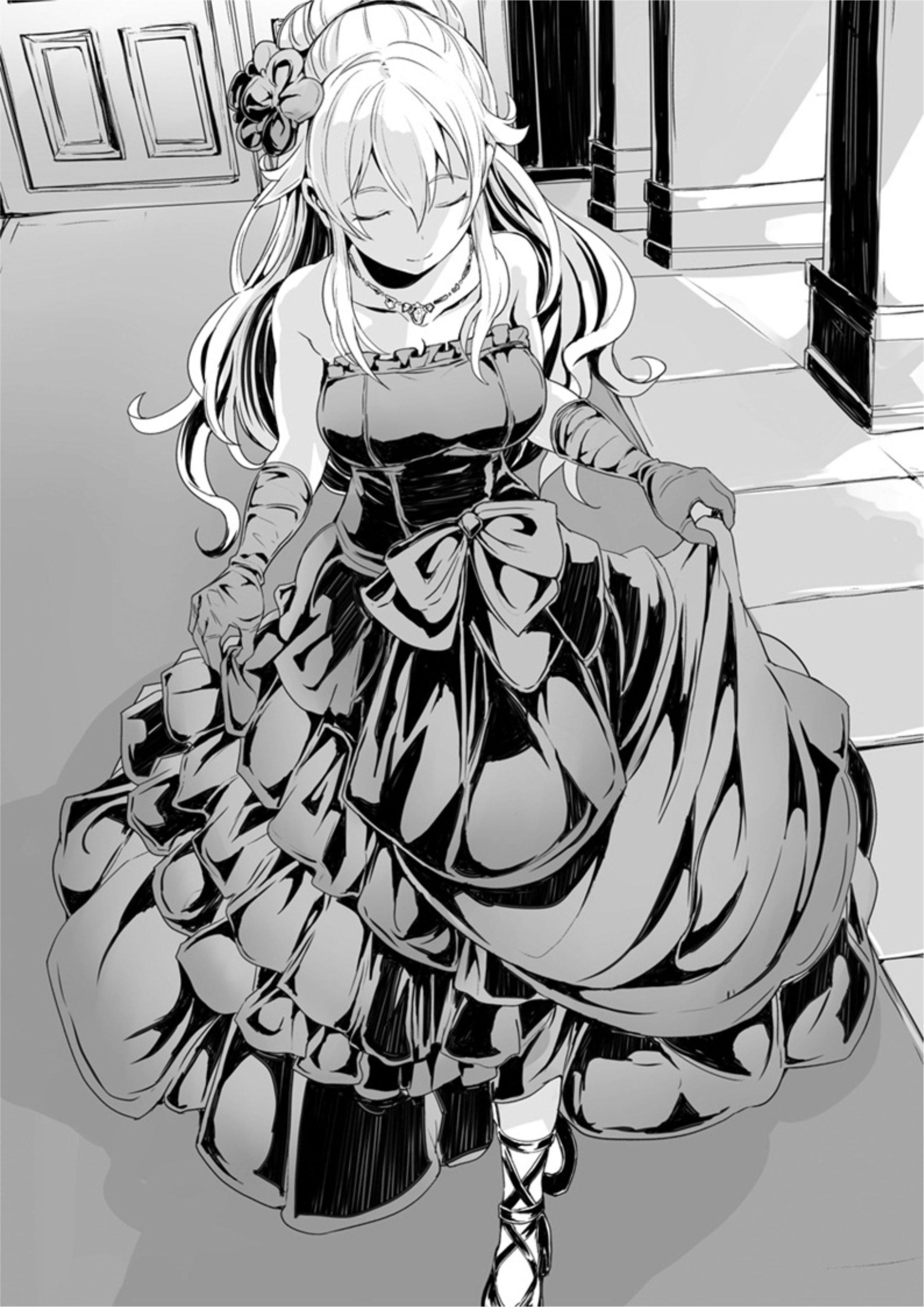 Kamigoroshi no Eiyuu to Nanatsu no Seiyaku V5 Illustration - Megumi Novel