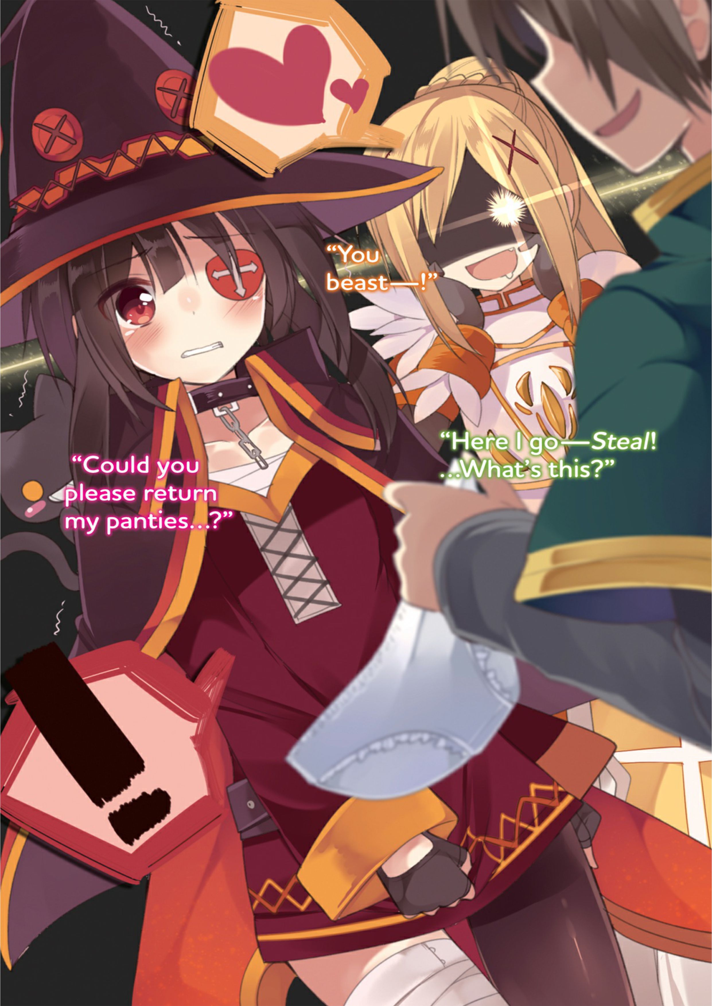 Konosuba V1 Illustration - Megumi Novel