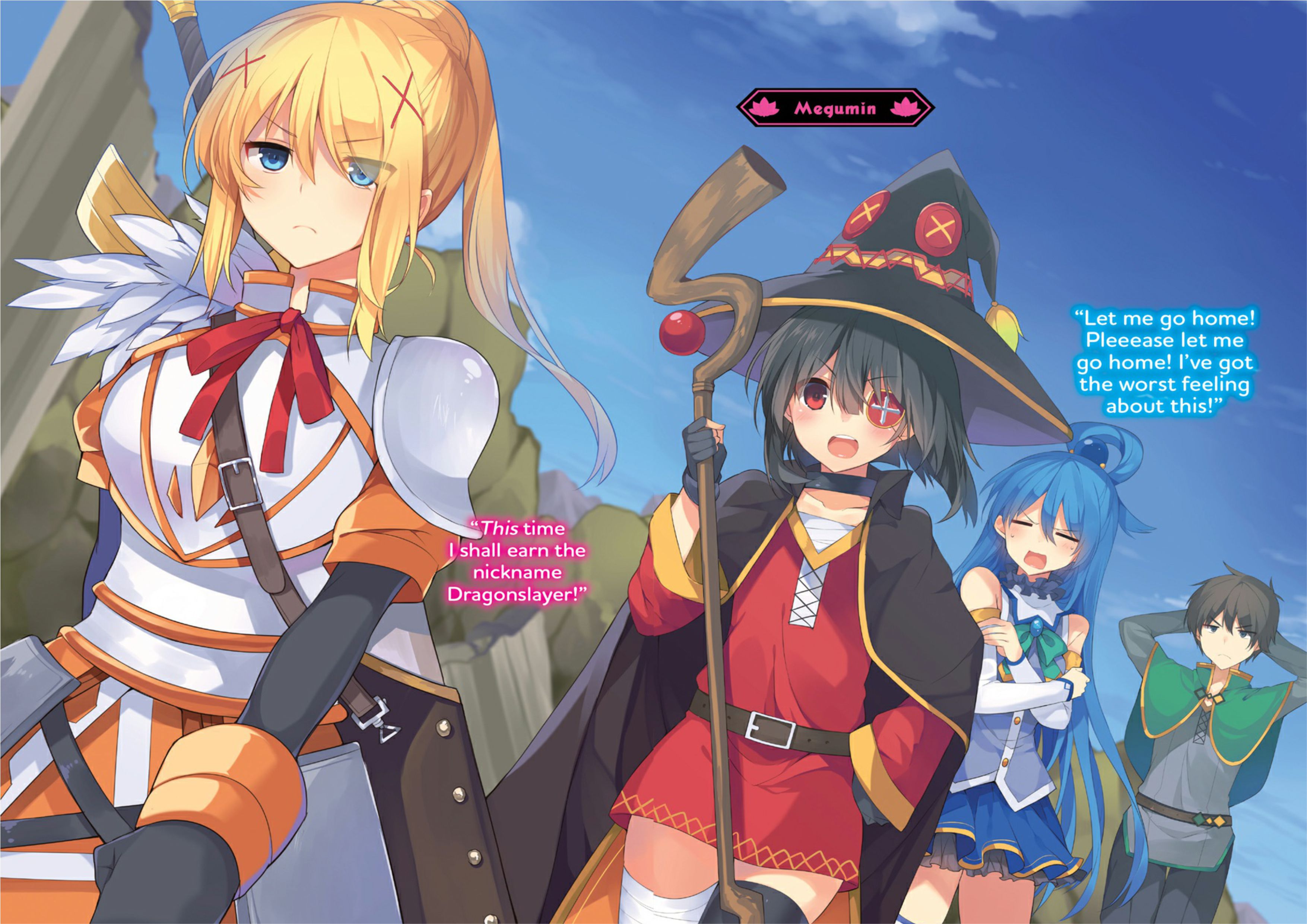 Konosuba V7 Illustration - Megumi Novel