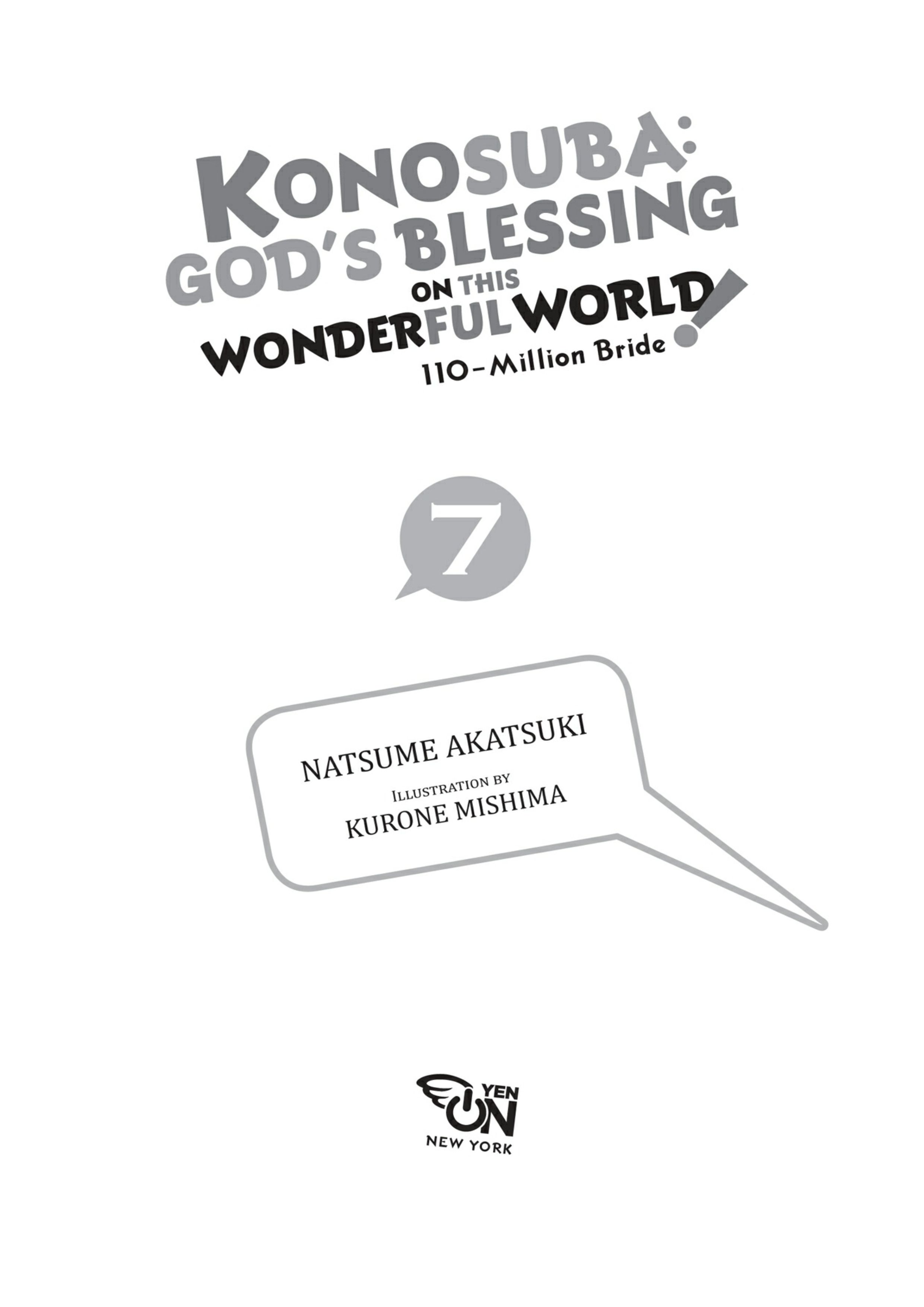 Konosuba V7 Illustration - Megumi Novel