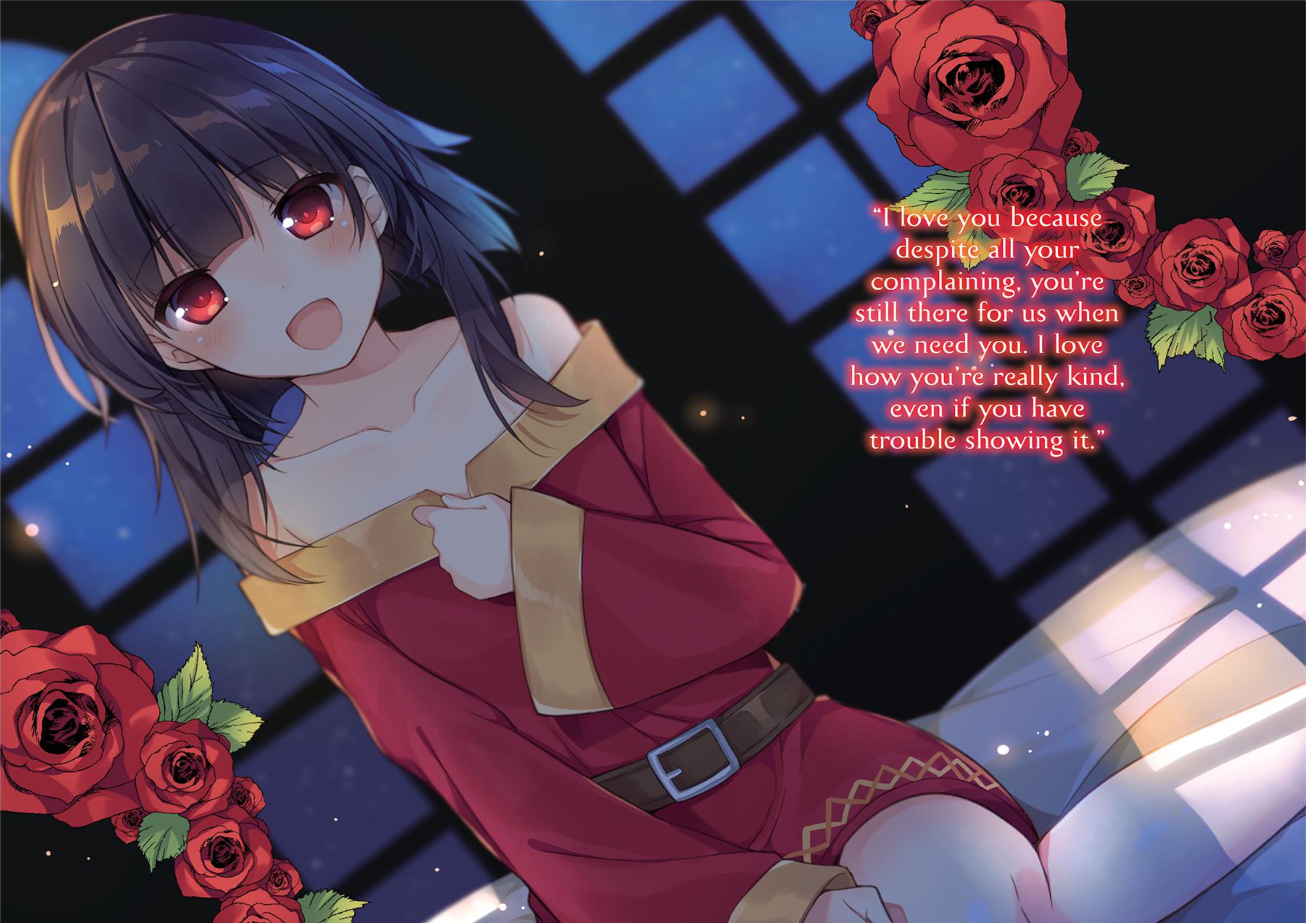 Konosuba V9 Illustration - Megumi Novel