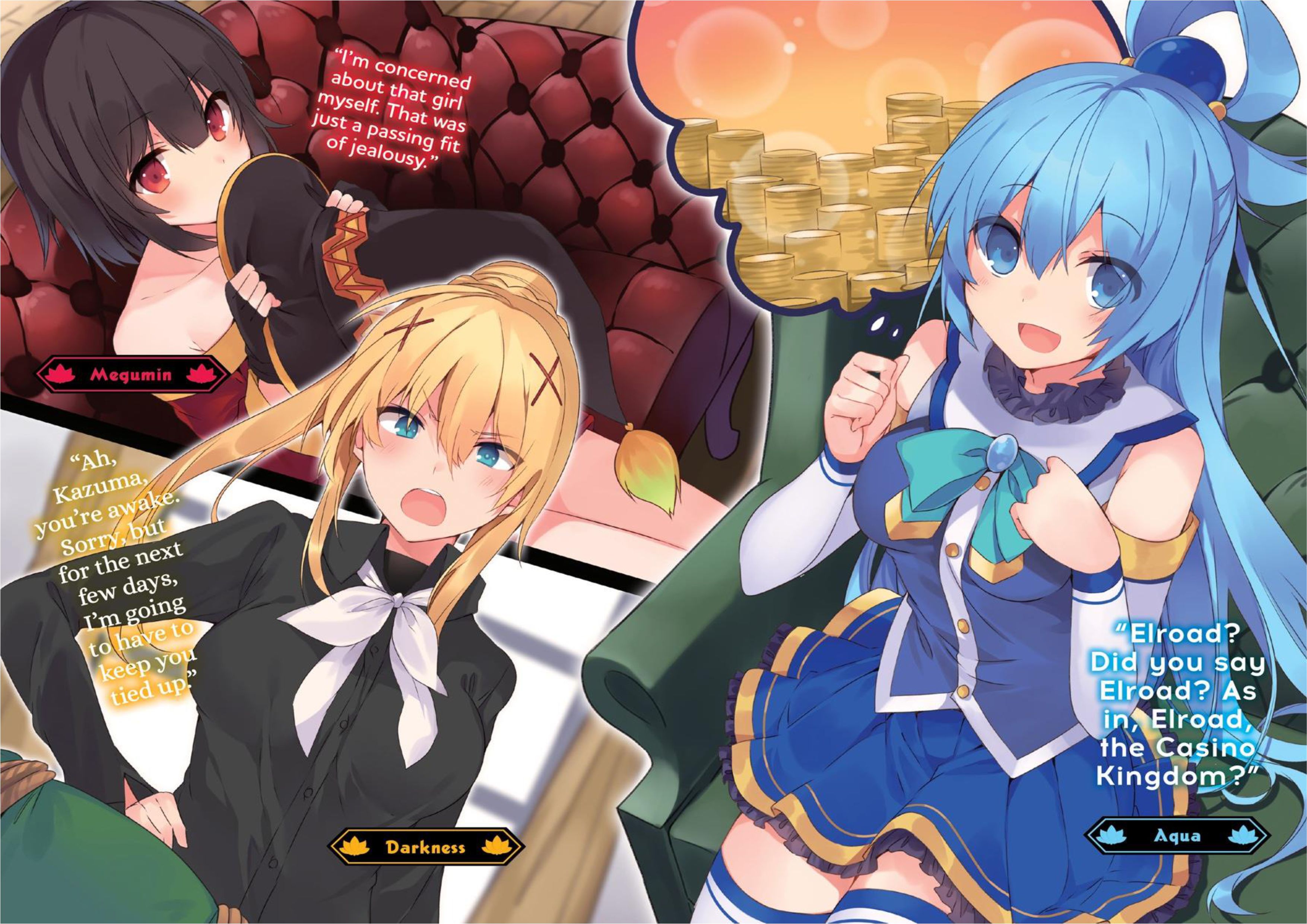 Konosuba V10 Illustration - Megumi Novel