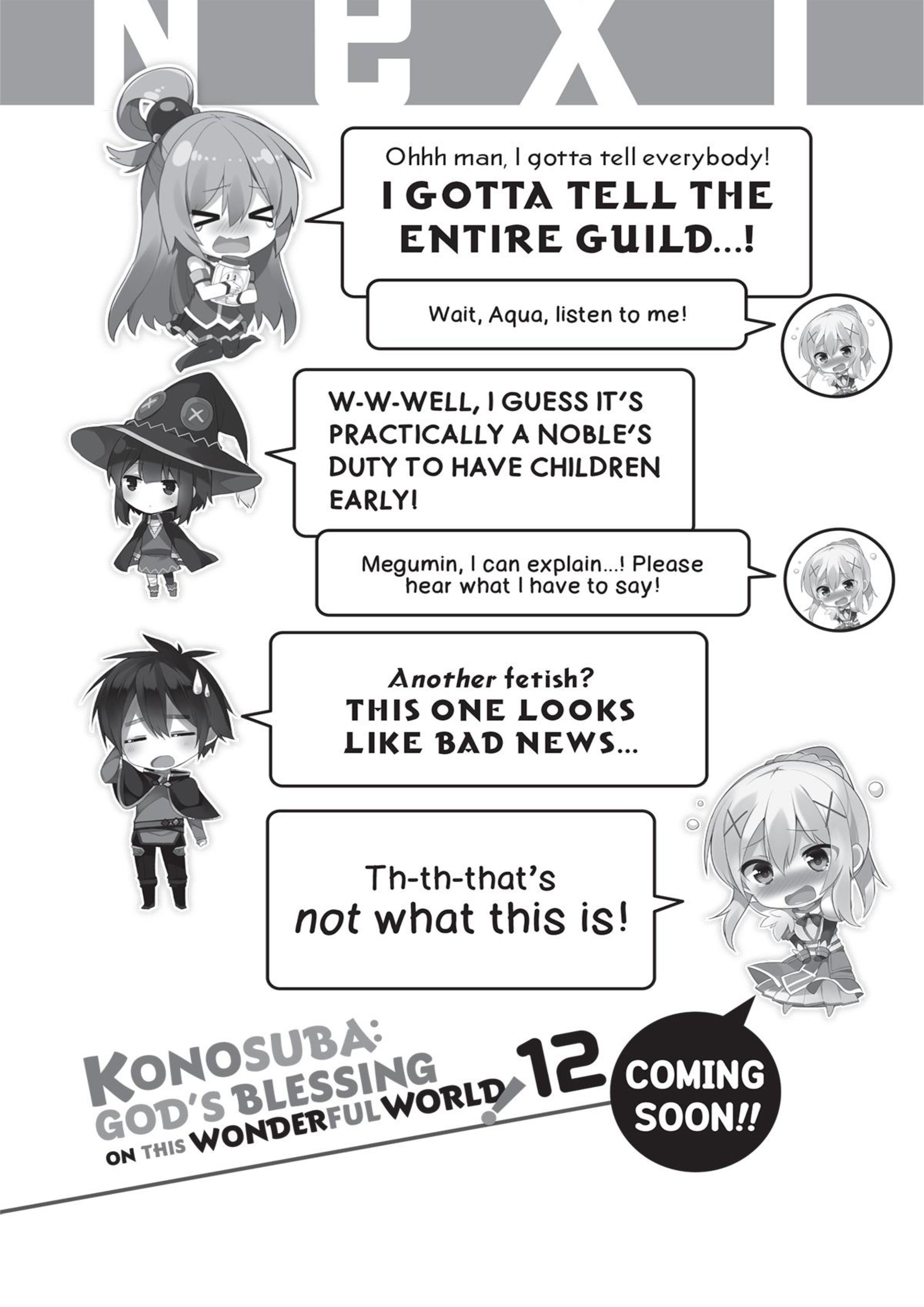 Konosuba V11 Illustration - Megumi Novel