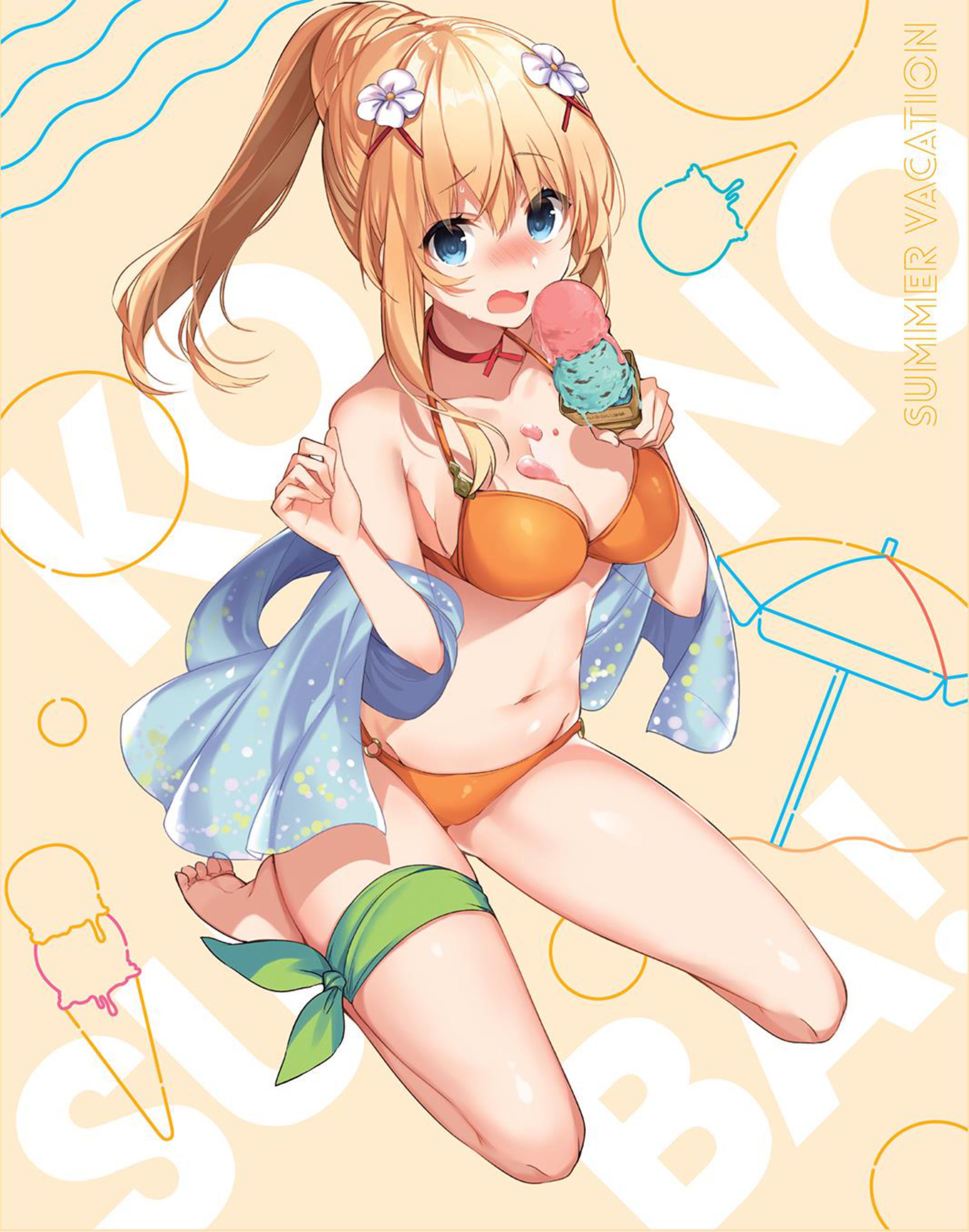 Konosuba V14 Illustration - Megumi Novel