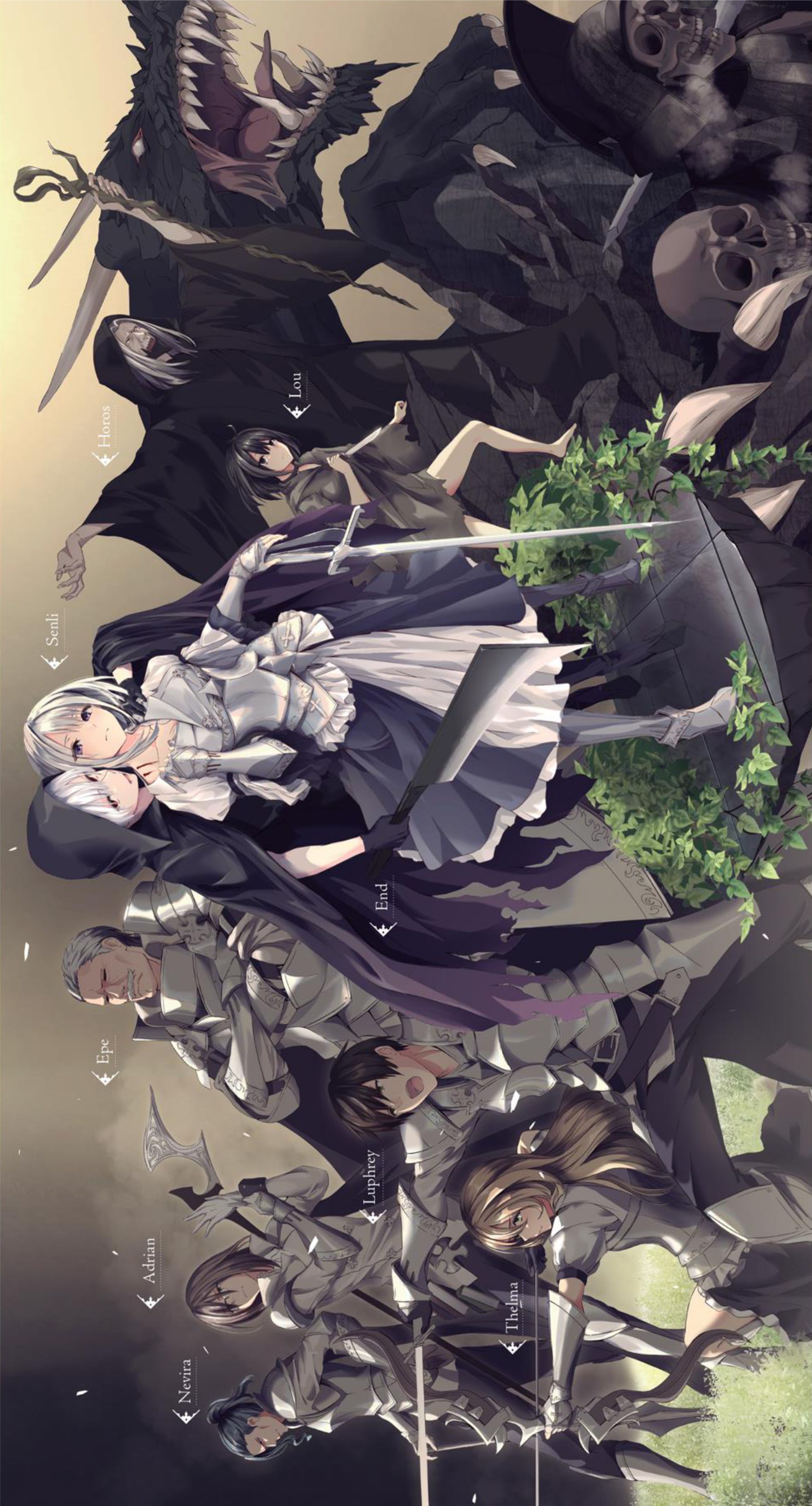 Kuraki Kyuuden no Shisha no Ou V1 Illustration - Megumi Novel