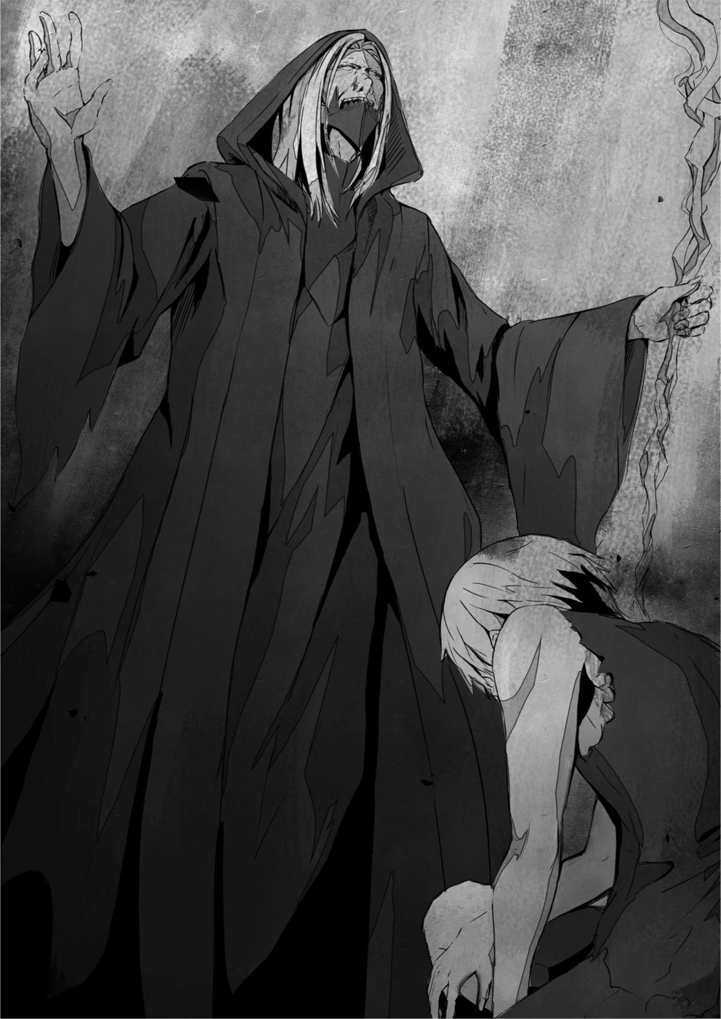 Kuraki Kyuuden no Shisha no Ou V1 Illustration - Megumi Novel