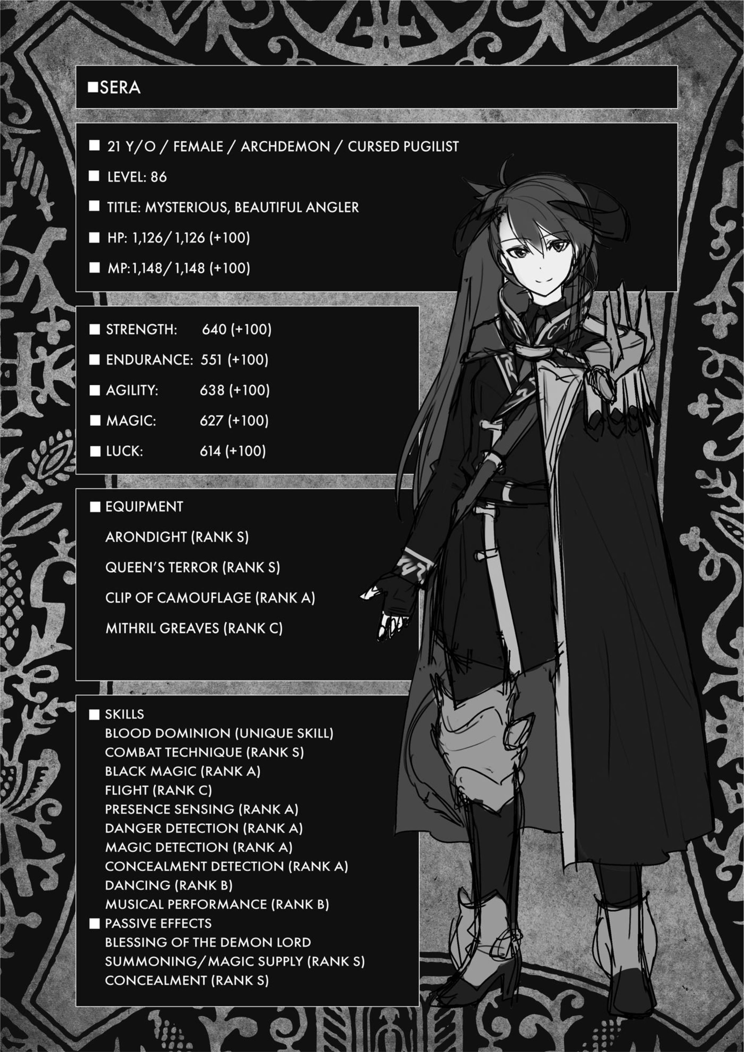 Kuro no Shoukanshi V2 Illustration - Megumi Novel
