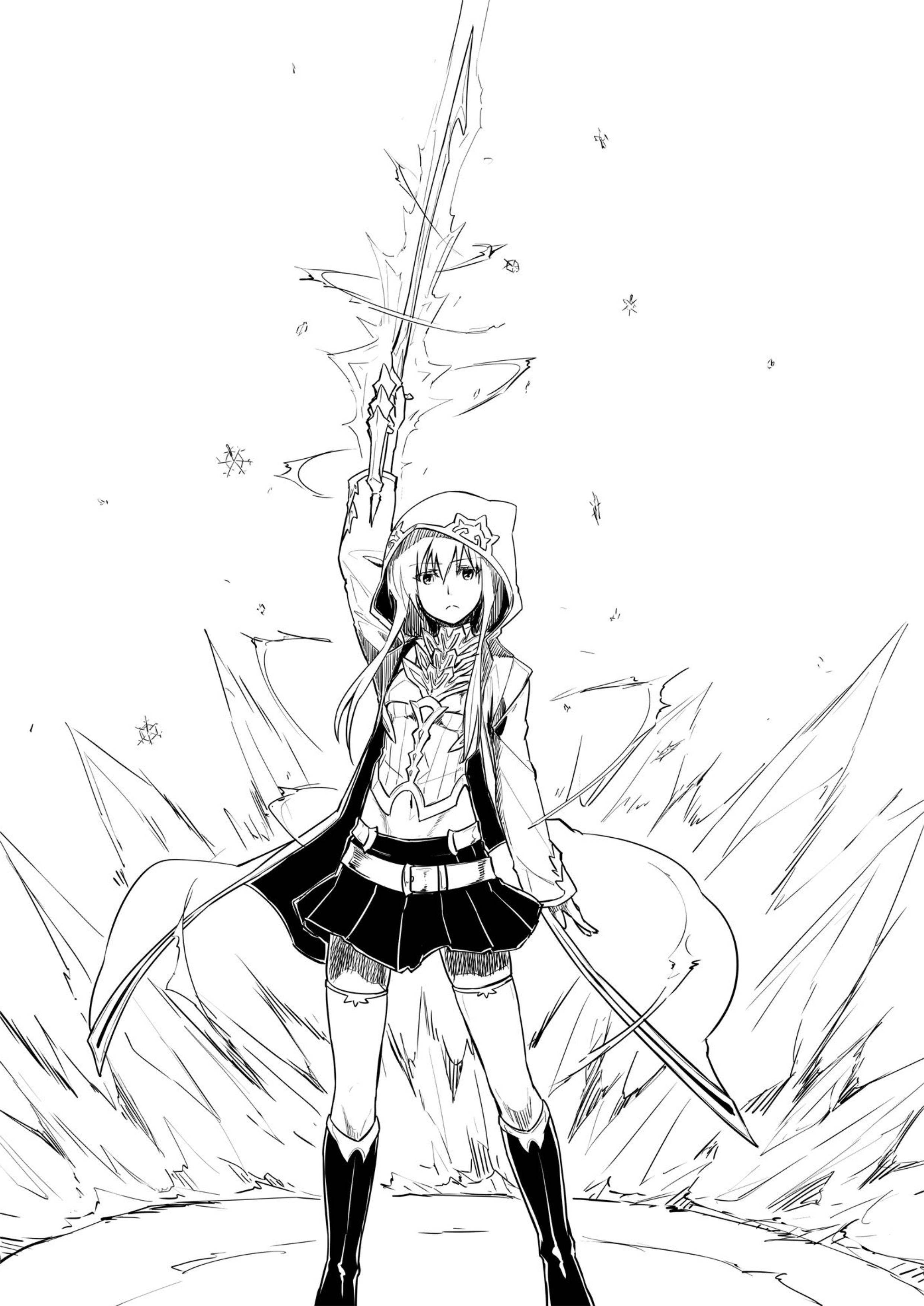 Kuro no Shoukanshi V4 Illustration - Megumi Novel