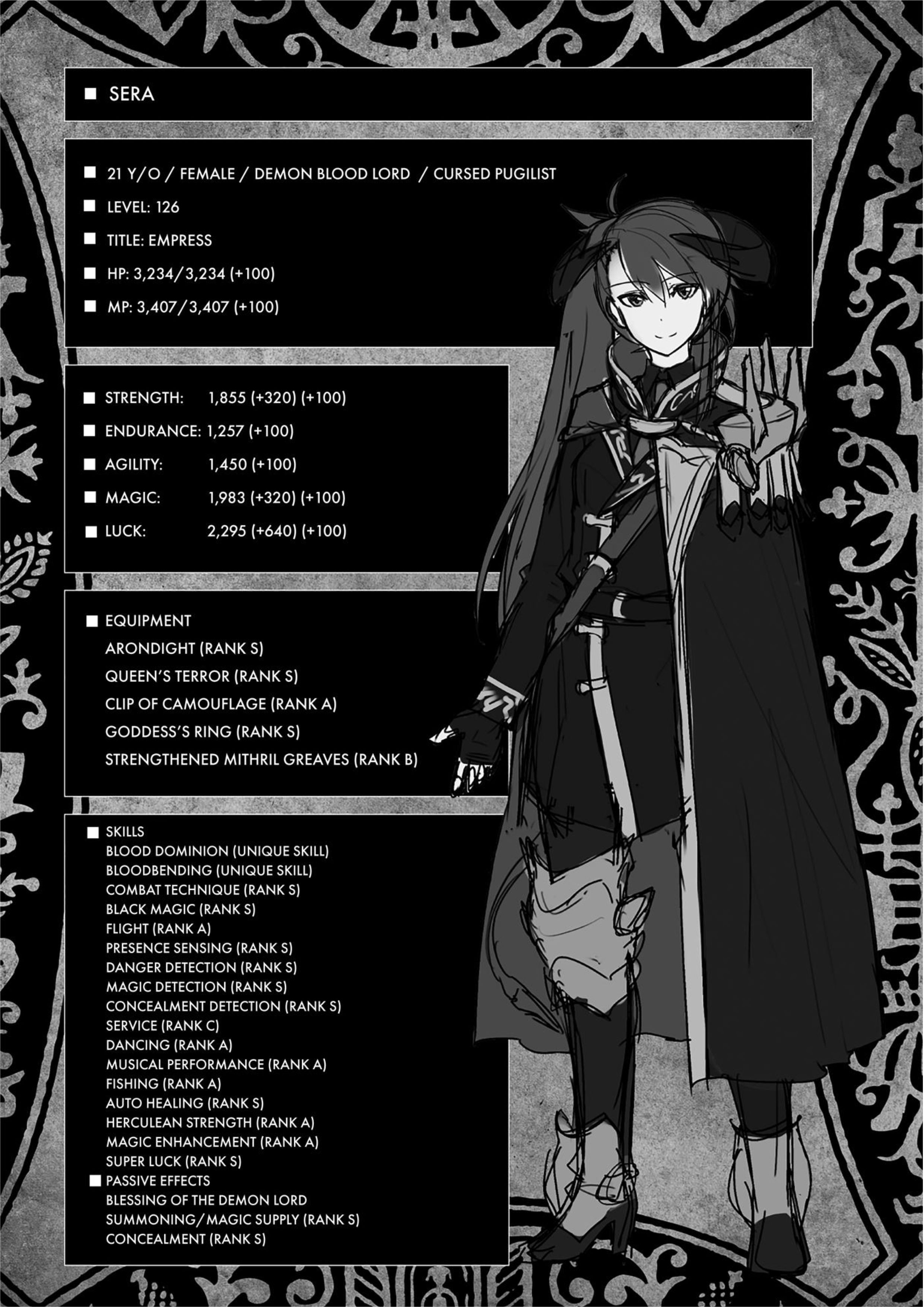 Kuro no Shoukanshi V7 Illustration - Megumi Novel