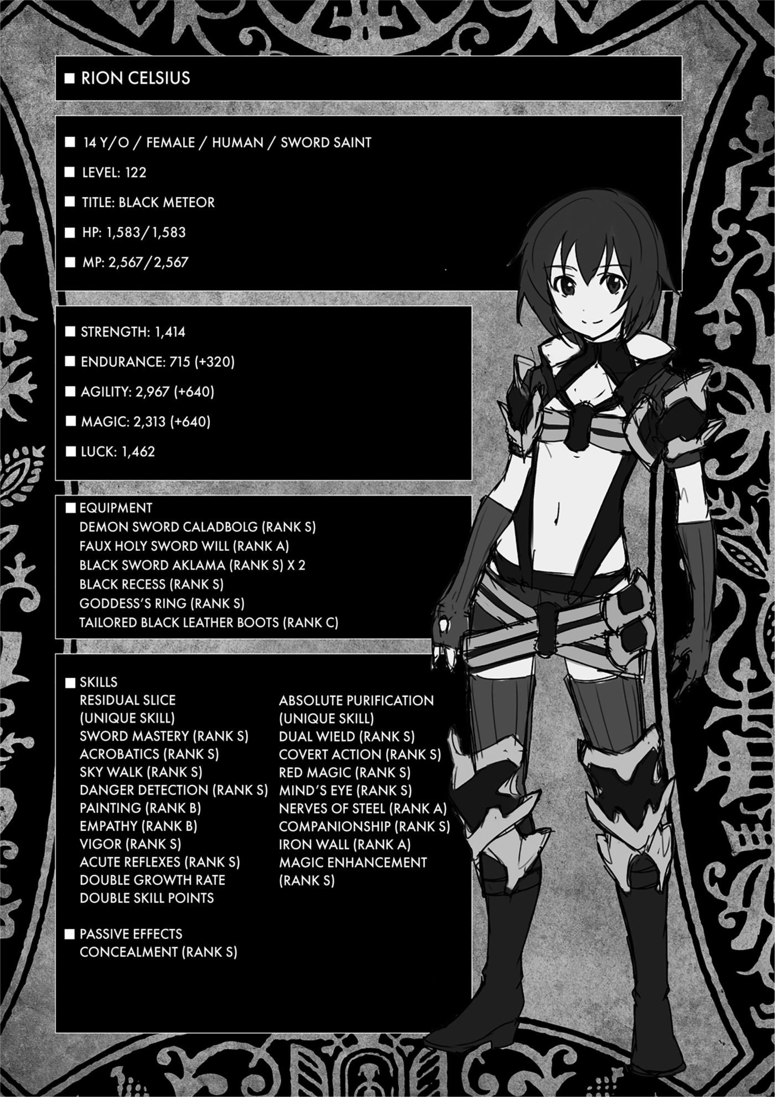 Kuro no Shoukanshi V7 Illustration - Megumi Novel