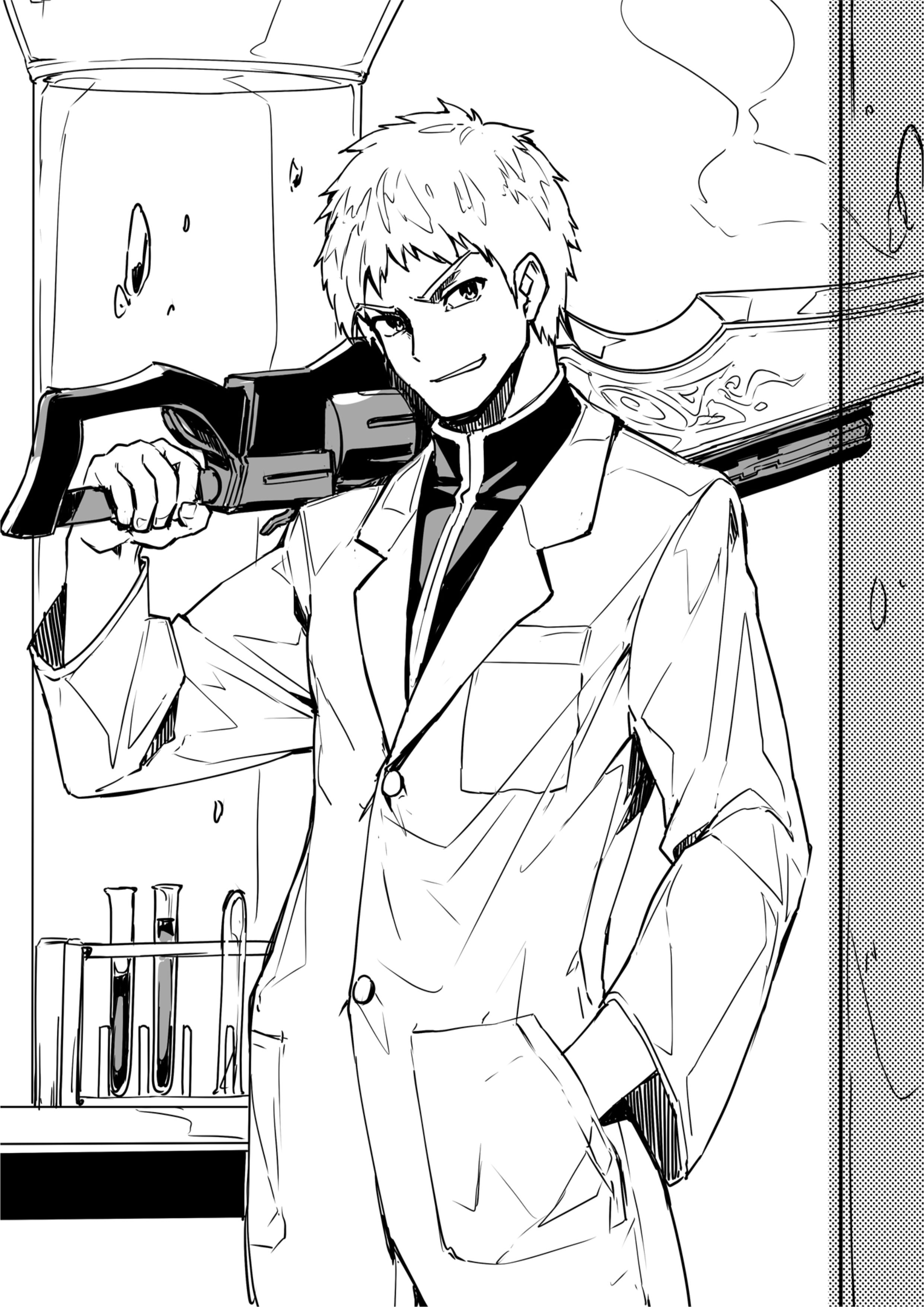 Kuro no Shoukanshi V12 Illustration - Megumi Novel