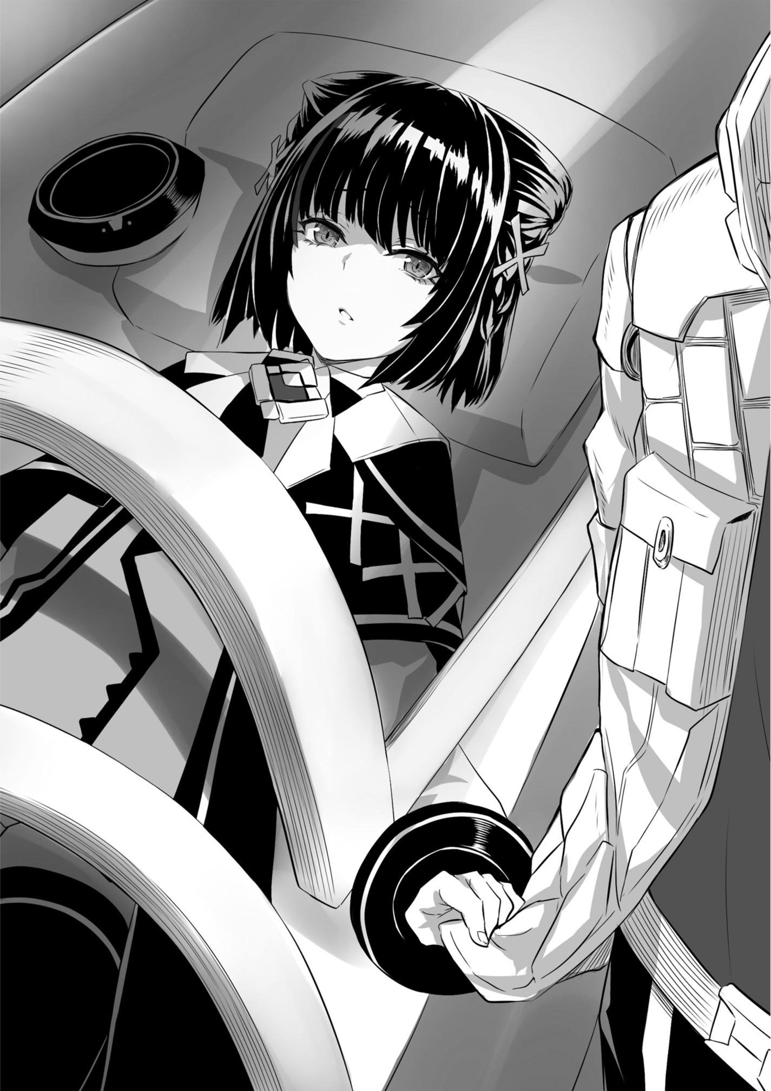 Mezametara Saikyou Soubi to Uchuusen Mochidattanode V3 Illustration - Megumi Novel