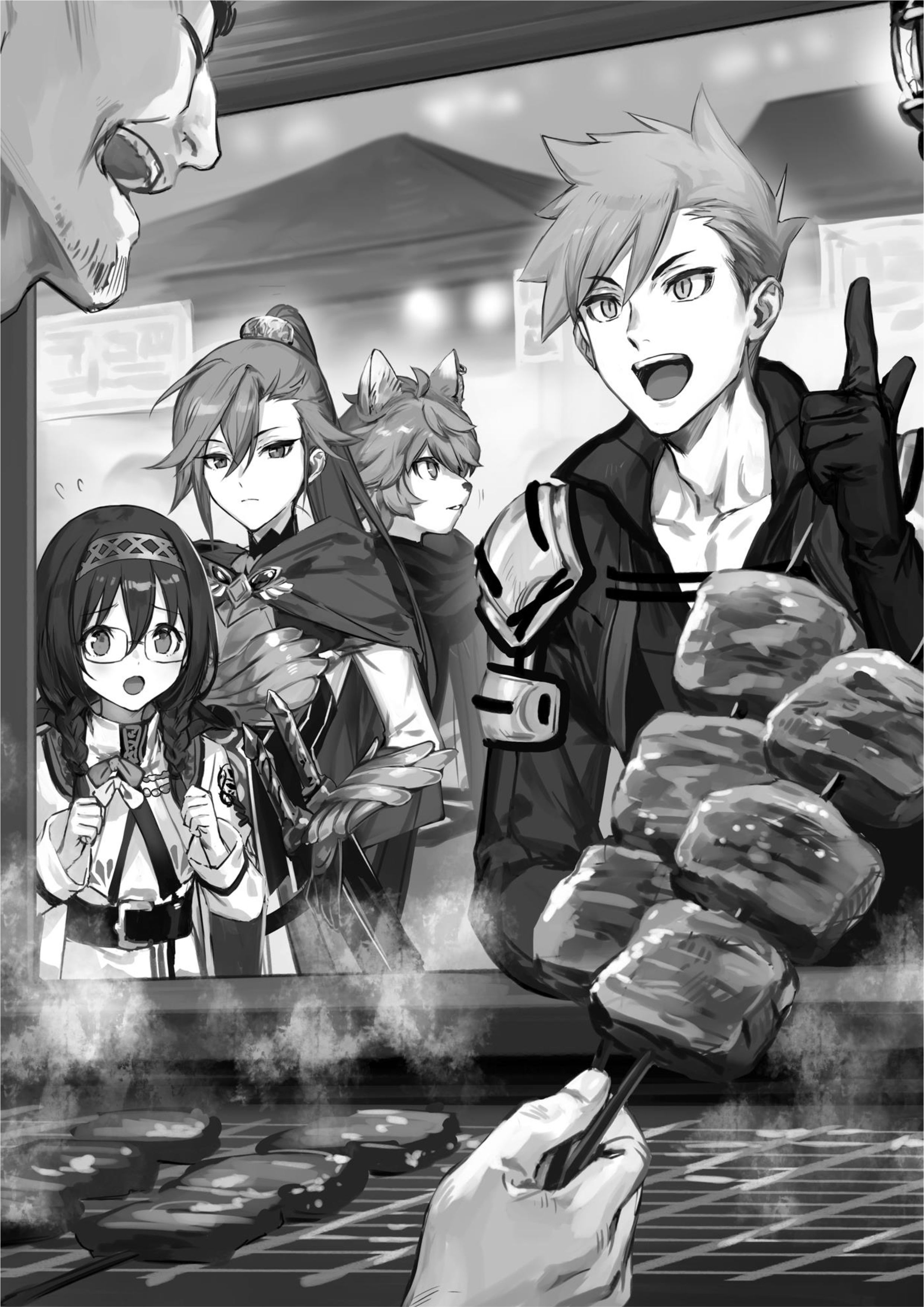 Neta Chara Tensei Toka Anmari da! V1 Illustration - Megumi Novel
