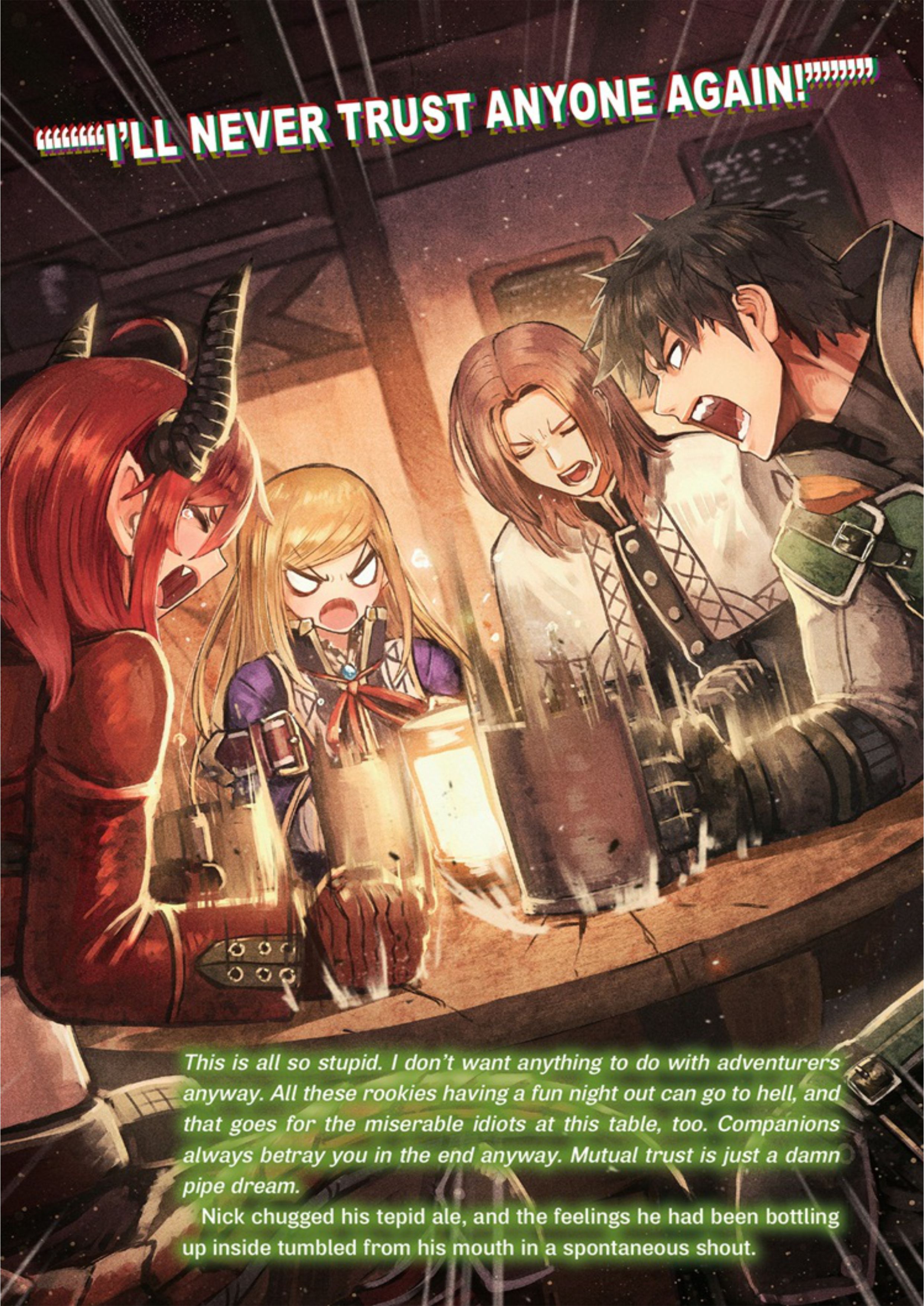 Ningen Fushin no Boukenshatachi ga Sekai o Sukuu Youdesu V1 Illustration - Megumi Novel