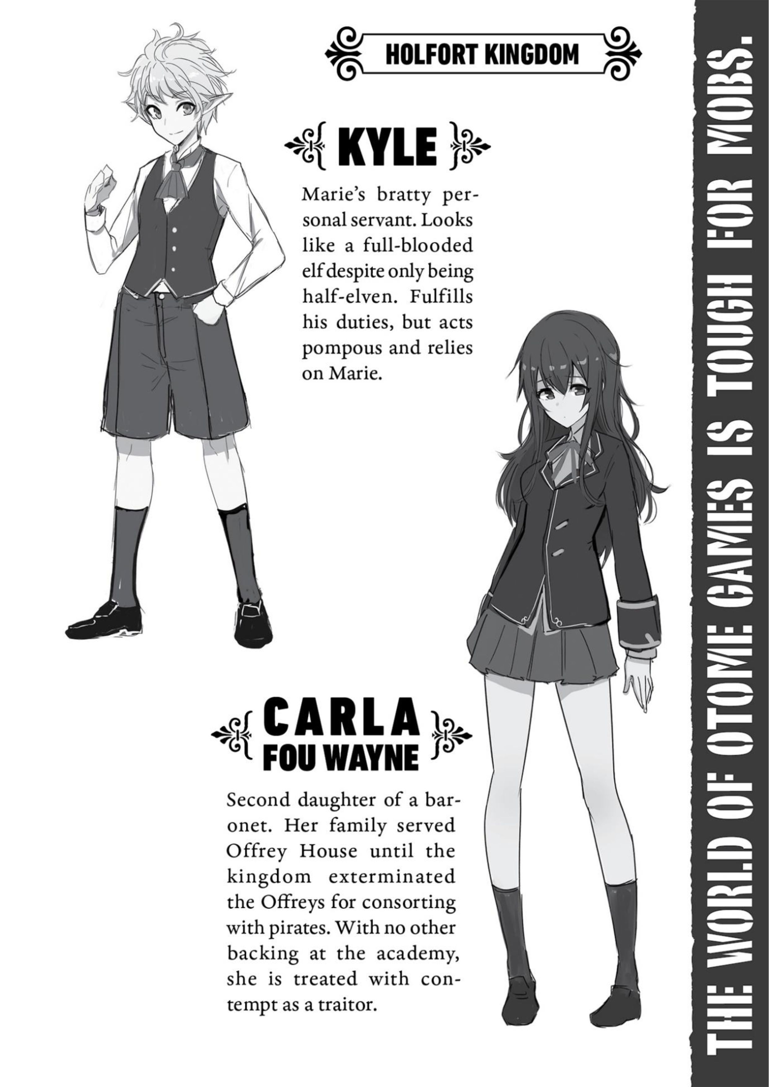 Otome Game Sekai wa Mob ni Kibishii Sekai Desu V3 Illustration - Megumi Novel