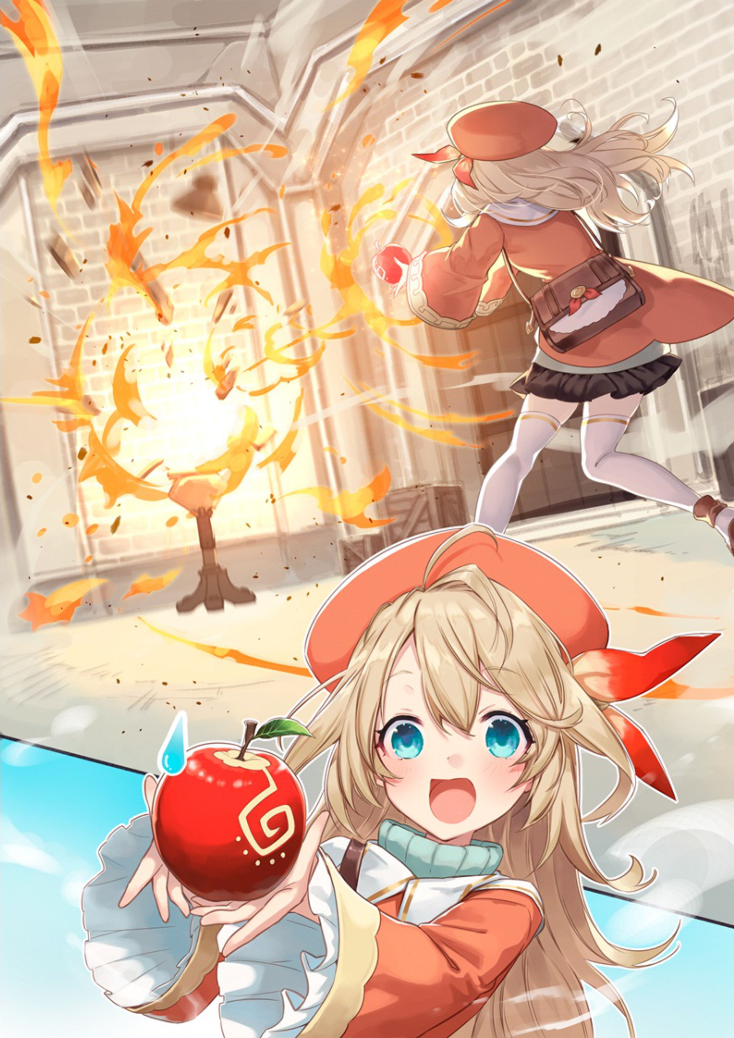 Reincarnated as an Apple V1 Illustration - Megumi Novel