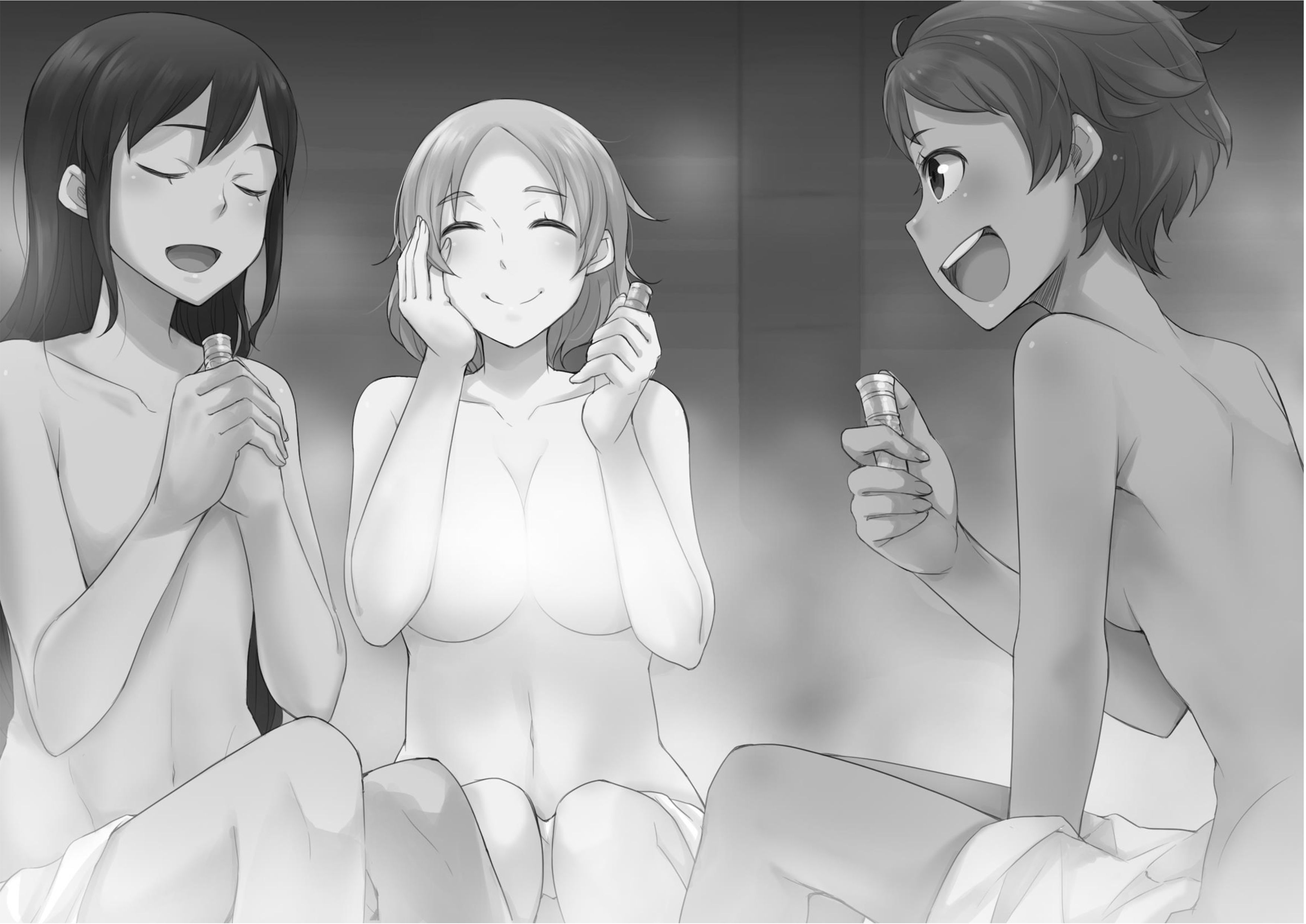 Risou no Himo Seikatsu V3 Illustration - Megumi Novel