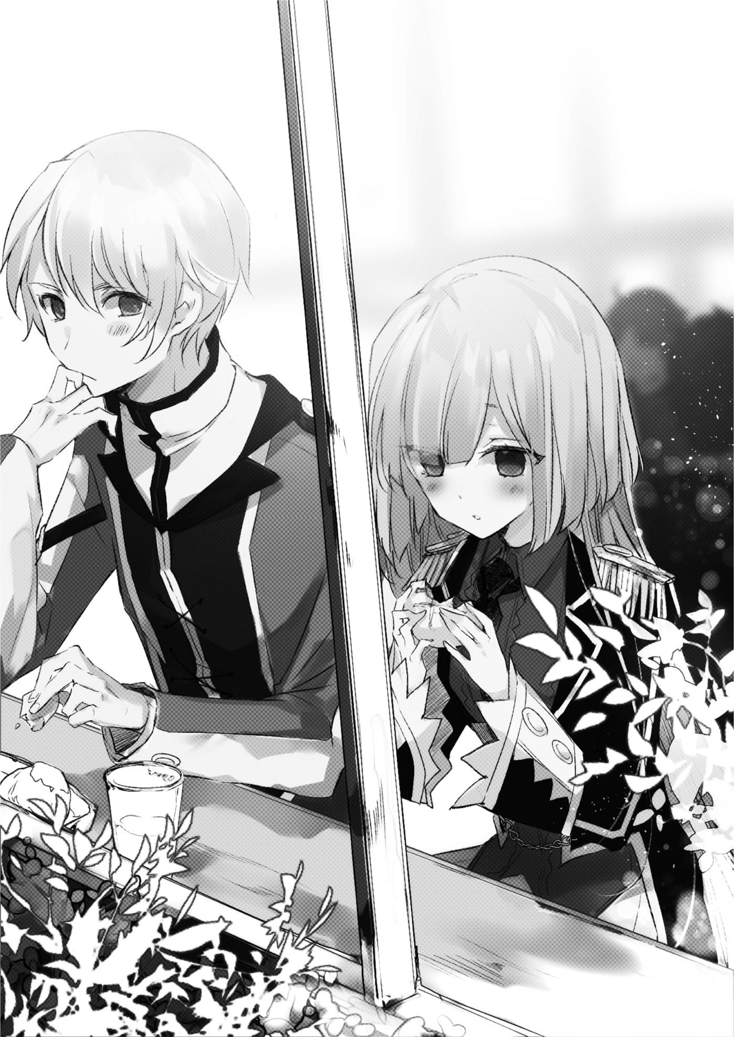 Shinigami ni Sodaterareta Shoujo wa Shikkoku no Ken wo Mune ni Idaku V1 Illustration - Megumi Novel