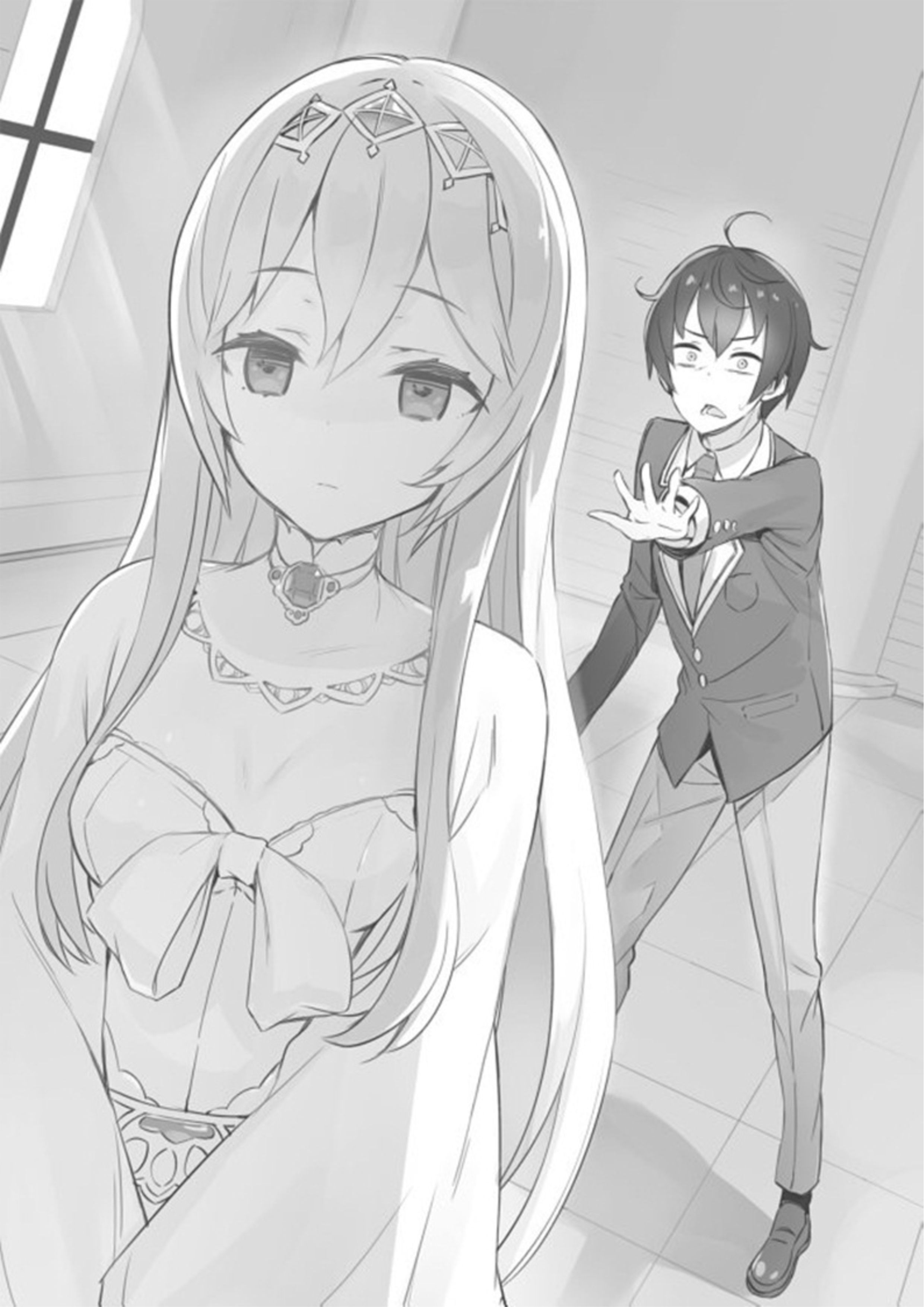 Shinja Zero no Megami-sama V1 Illustration - Megumi Novel