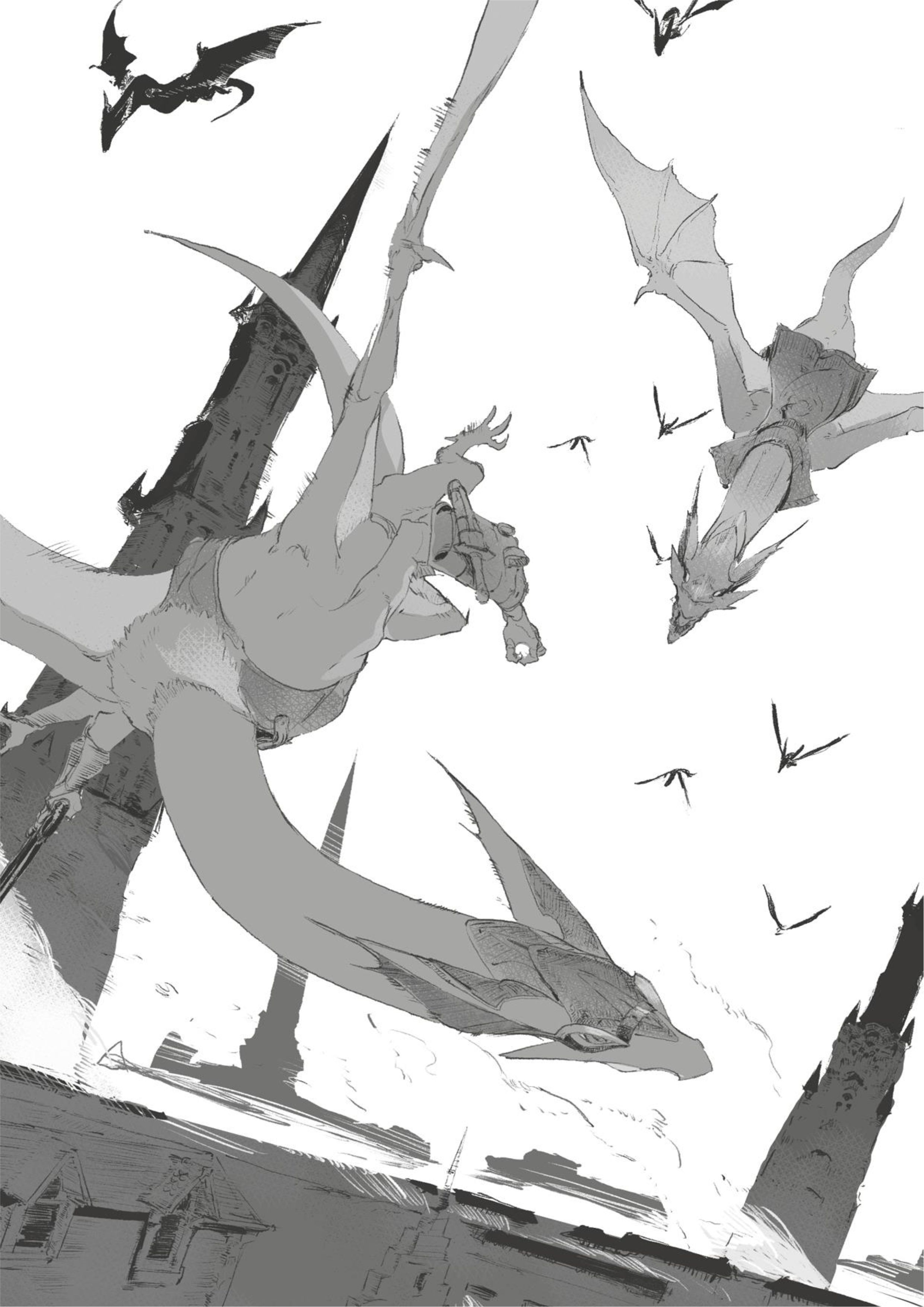 The New Demon King V1 Illustration - Megumi Novel