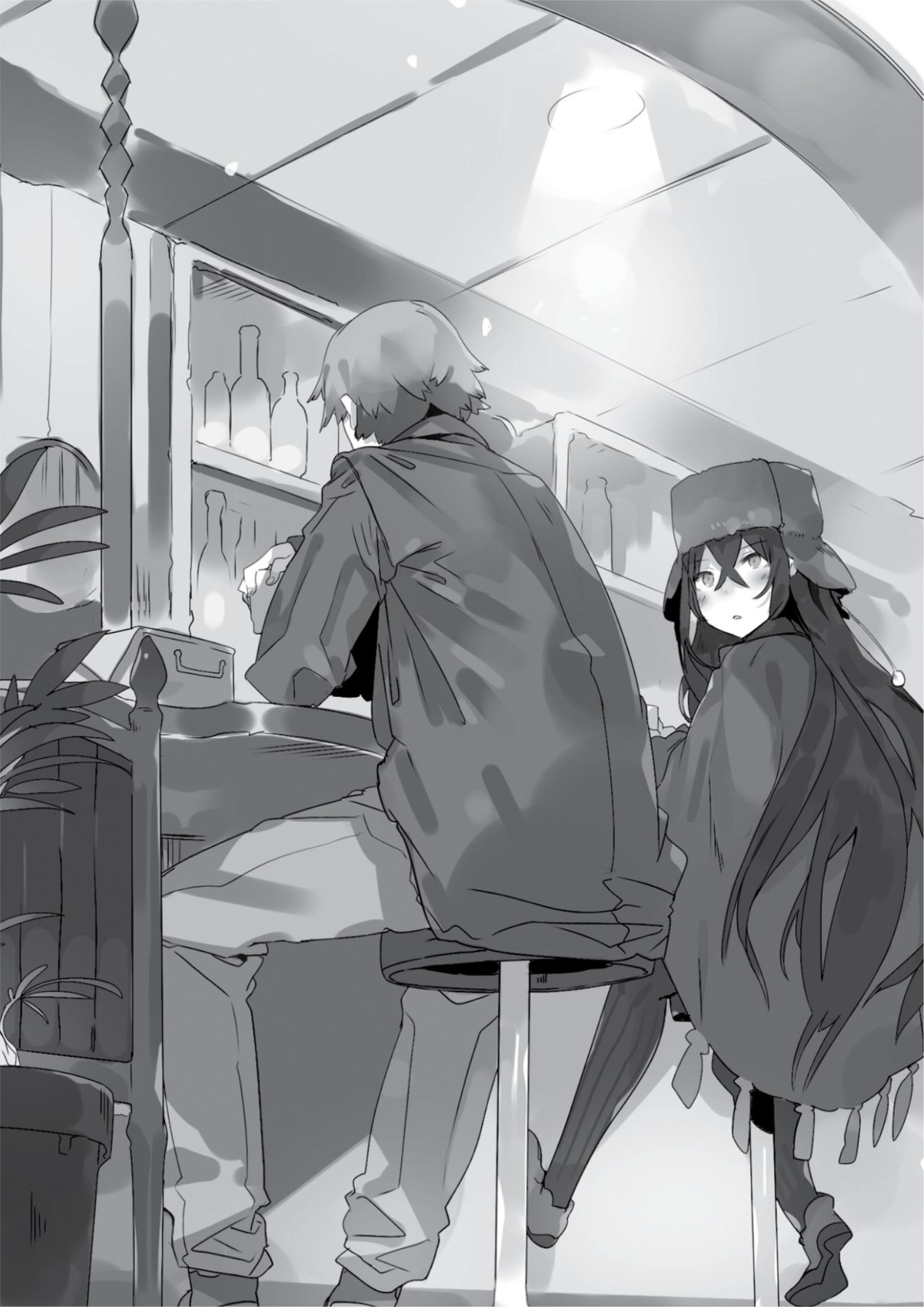 Tsuki to Layka to Nosferatu V1 Illustration - Megumi Novel