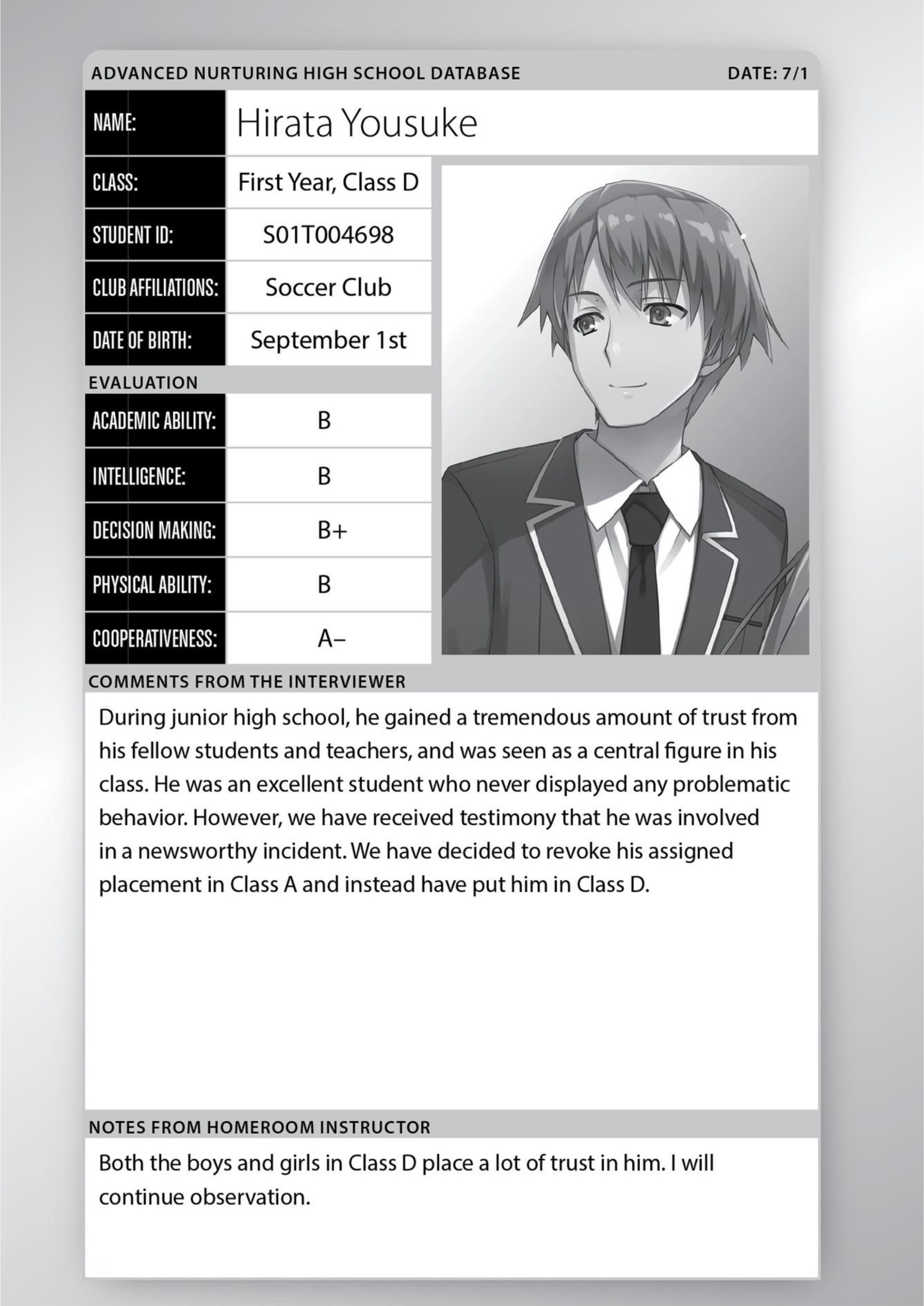 Youkoso Jitsuryoku Shijou Shugi no Kyoushitsu e V3 Illustration - Megumi Novel