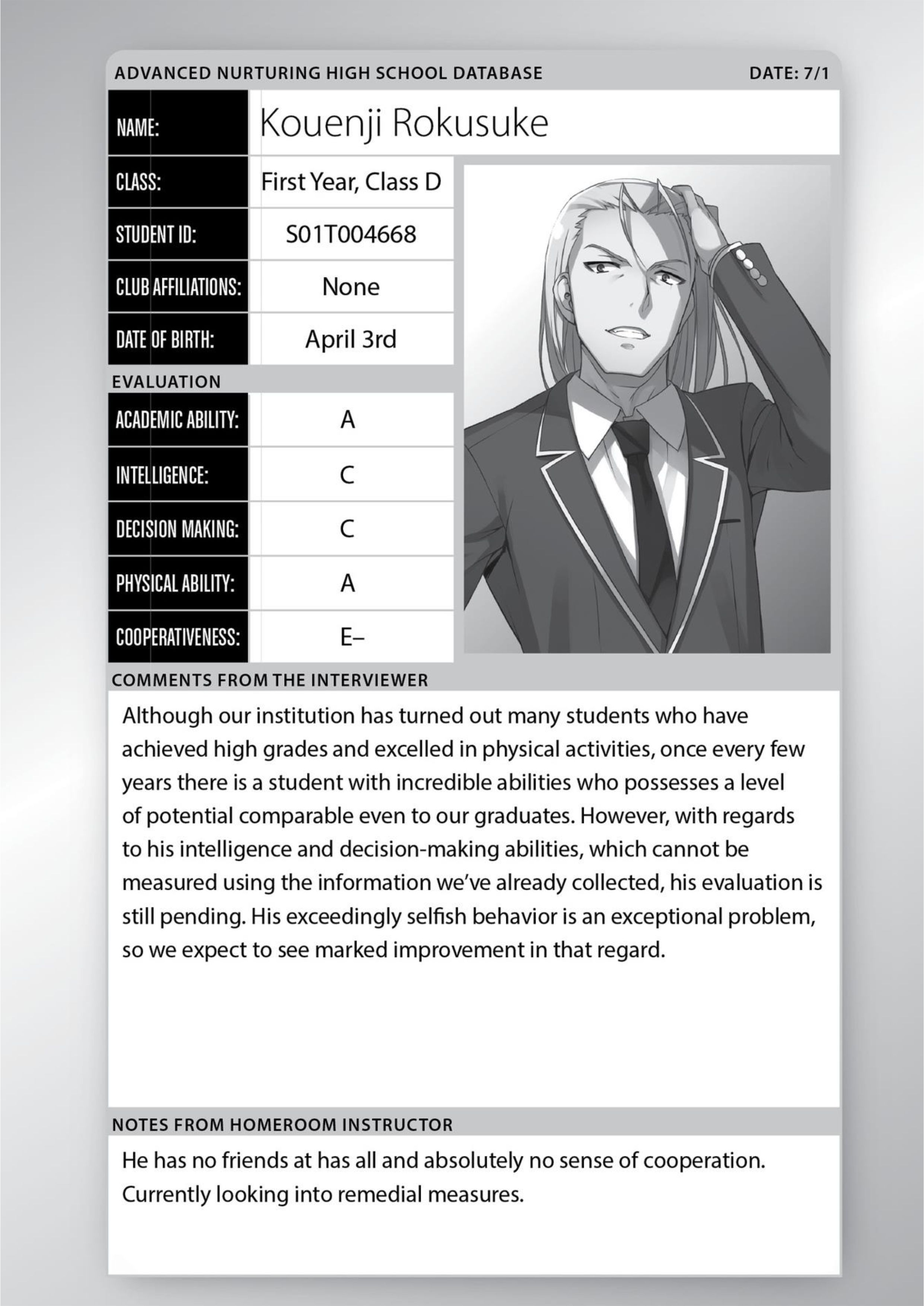 Youkoso Jitsuryoku Shijou Shugi no Kyoushitsu e V3 Illustration - Megumi Novel